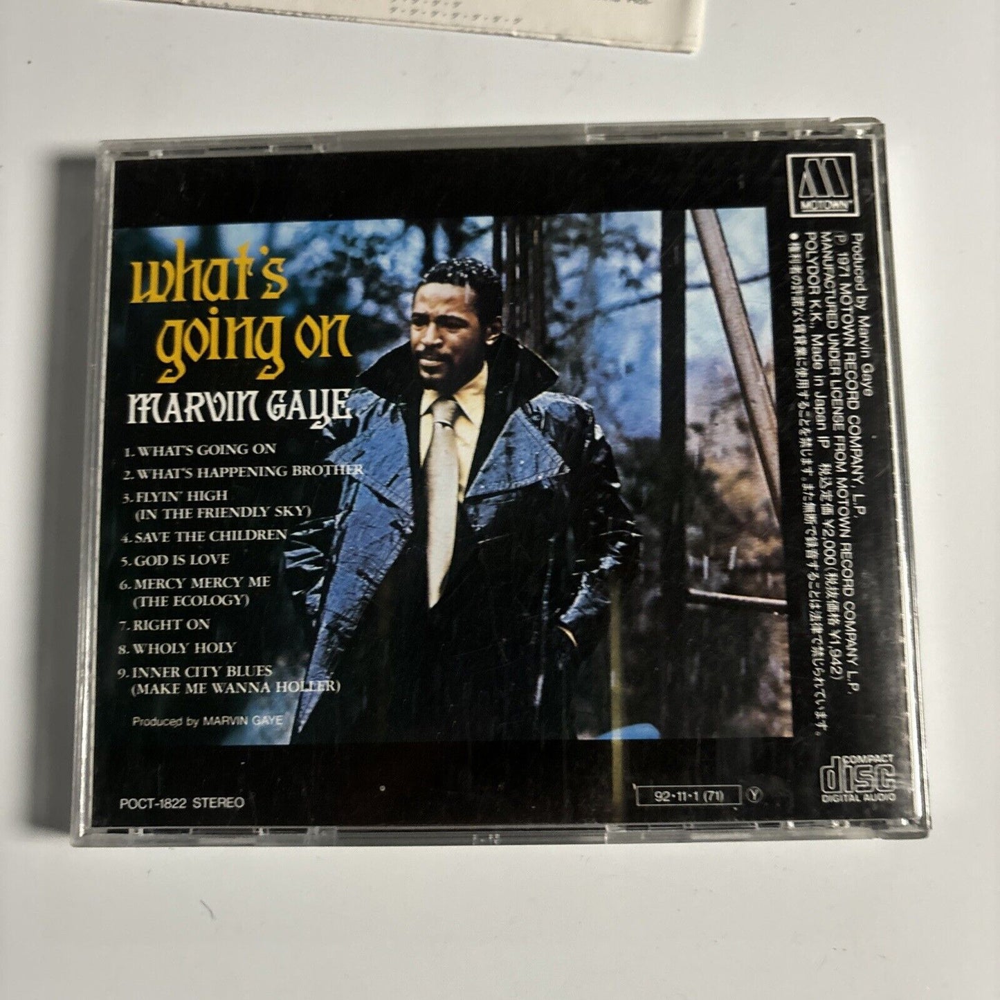 Marvin Gaye - What's Going On (CD, 1992) Japan poct-1822