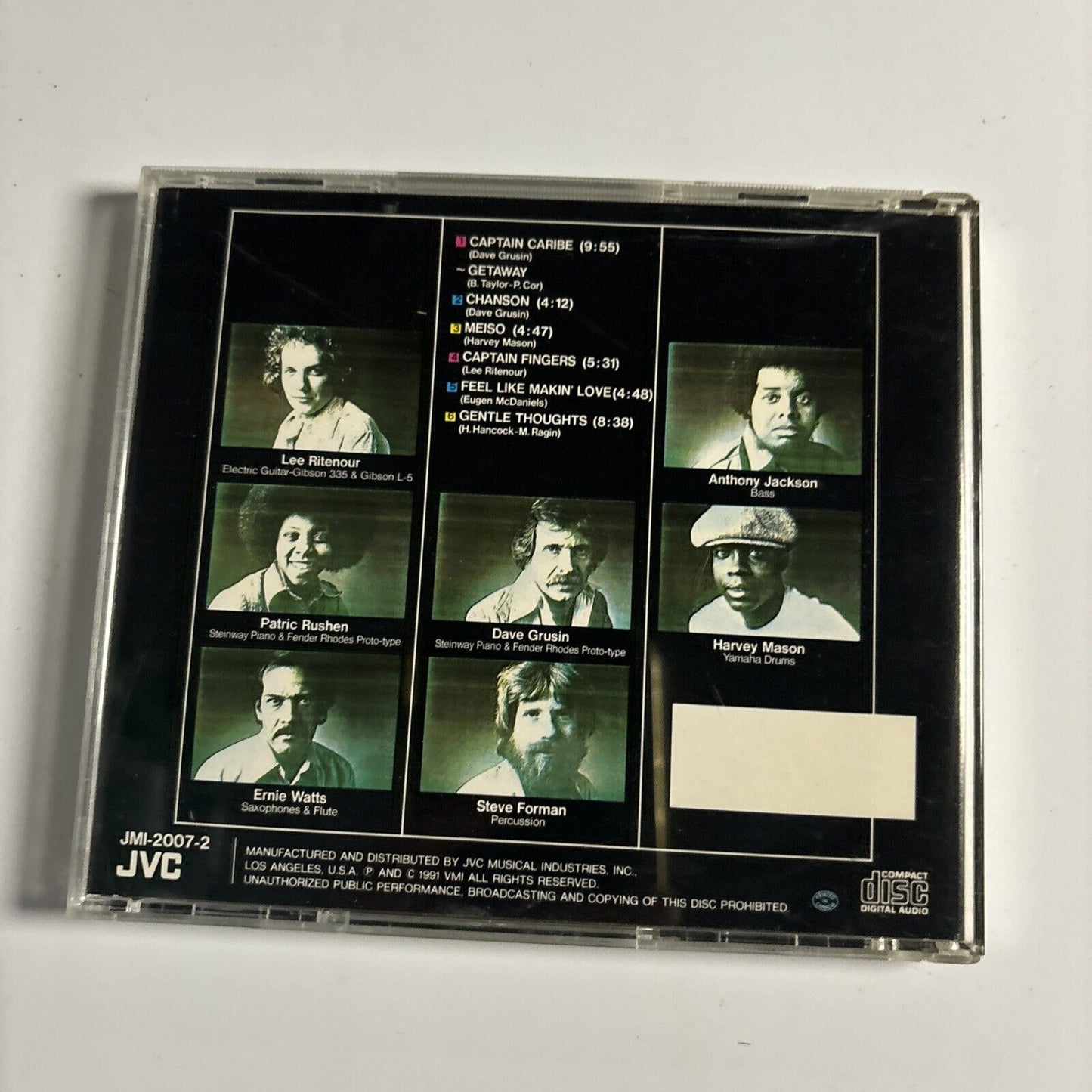Lee Ritenour - Lee Ritenour & His Gentle Thoughts (CD, 1991) Jazz (JMI-2007-2)