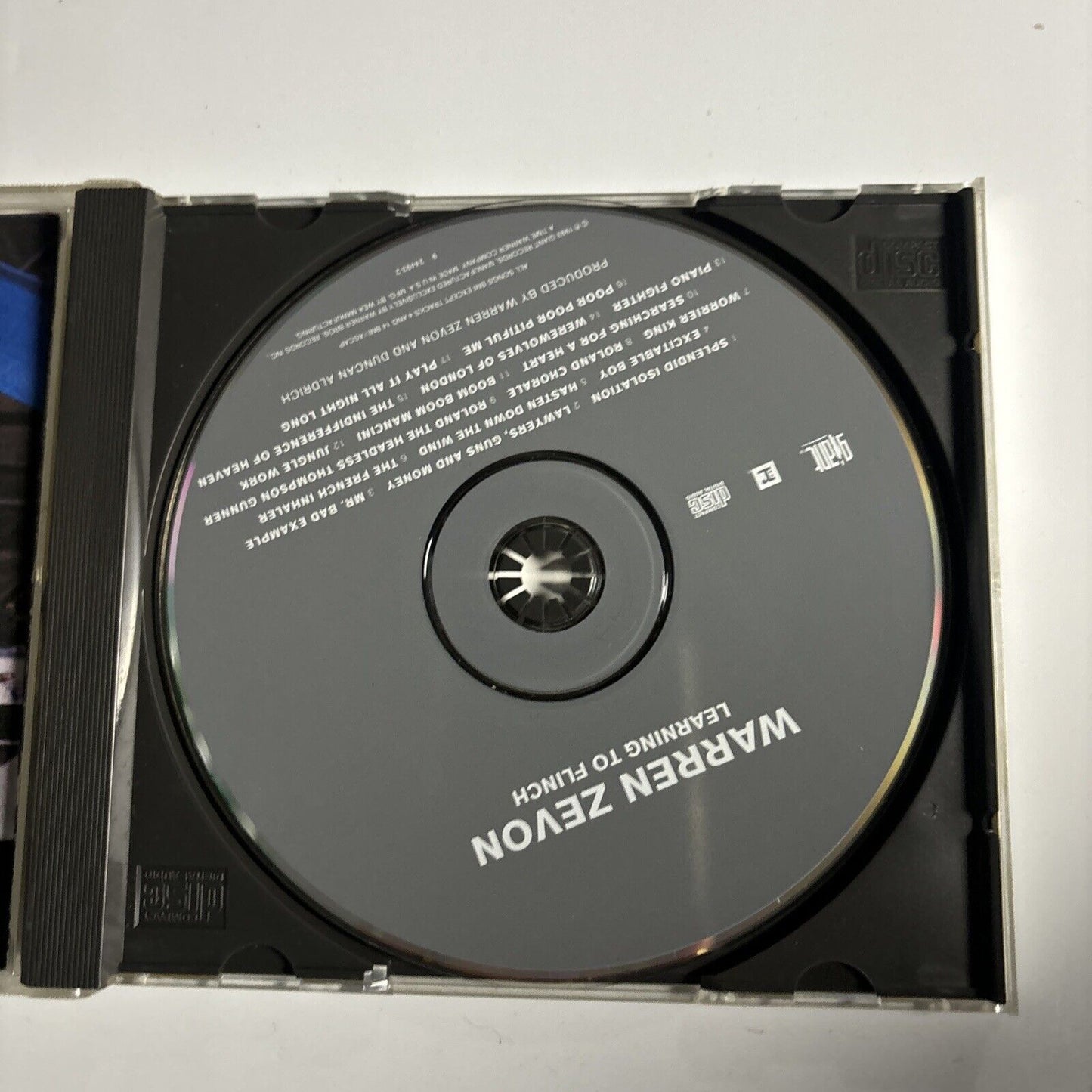 Warren Zevon - Learning To Flinch (CD, 1993) Giant Records 9 24493-2