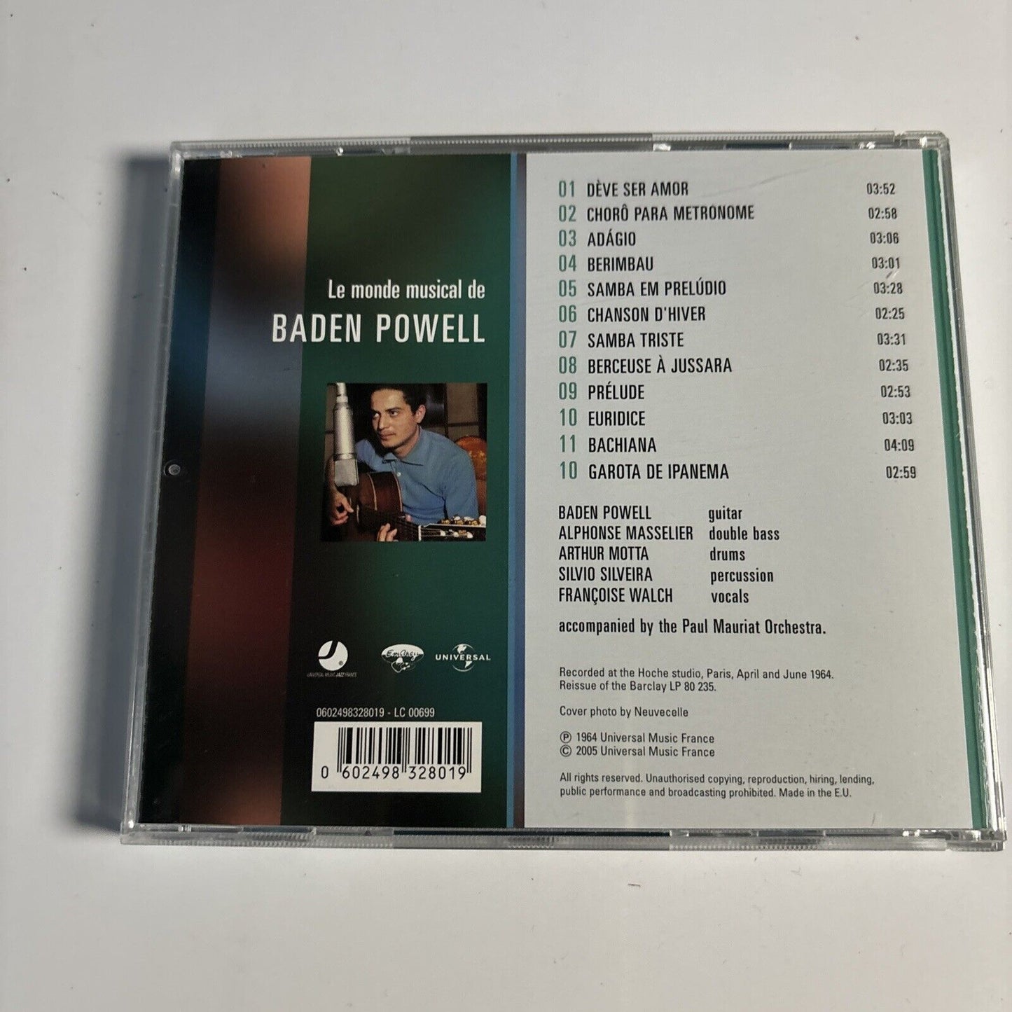 Baden Powell - Le Monde Musical De Baden Powell (CD, 2005) France