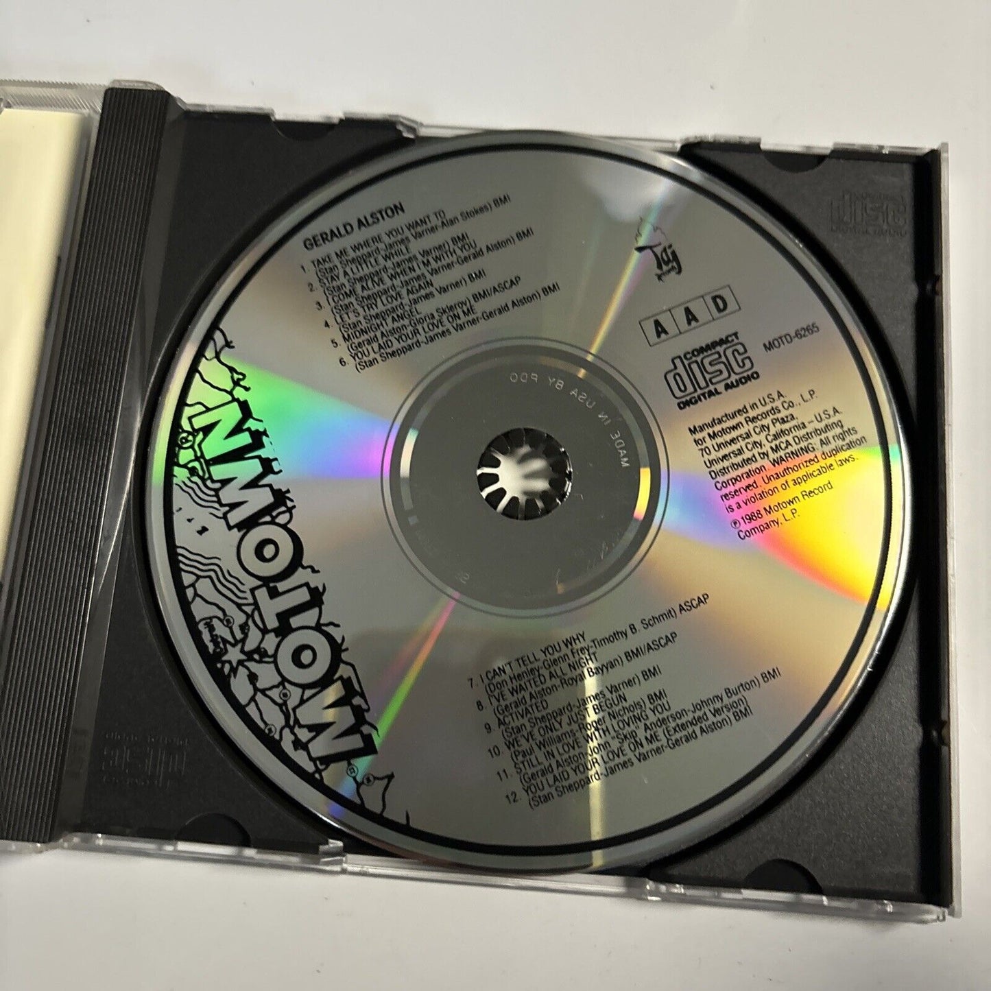 Gerald Alston - Gerald Alston (CD, 1988) Motown motd-6265