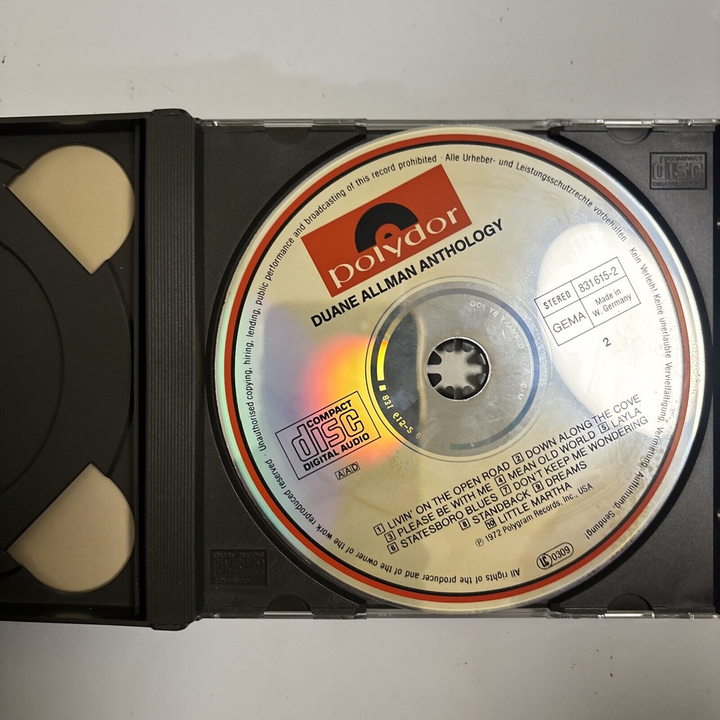 Duane Allman - An Anthology (CD, 1972) Rock Polydor 831 444-2
