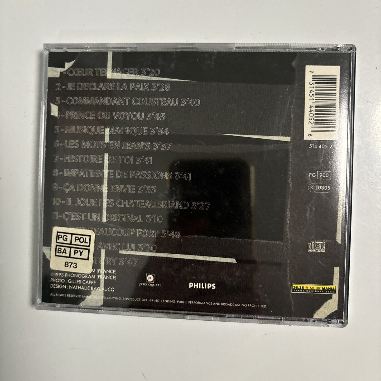 Claire Perdigon - Histoire de Toi (CD, 1993) France 514 405-2