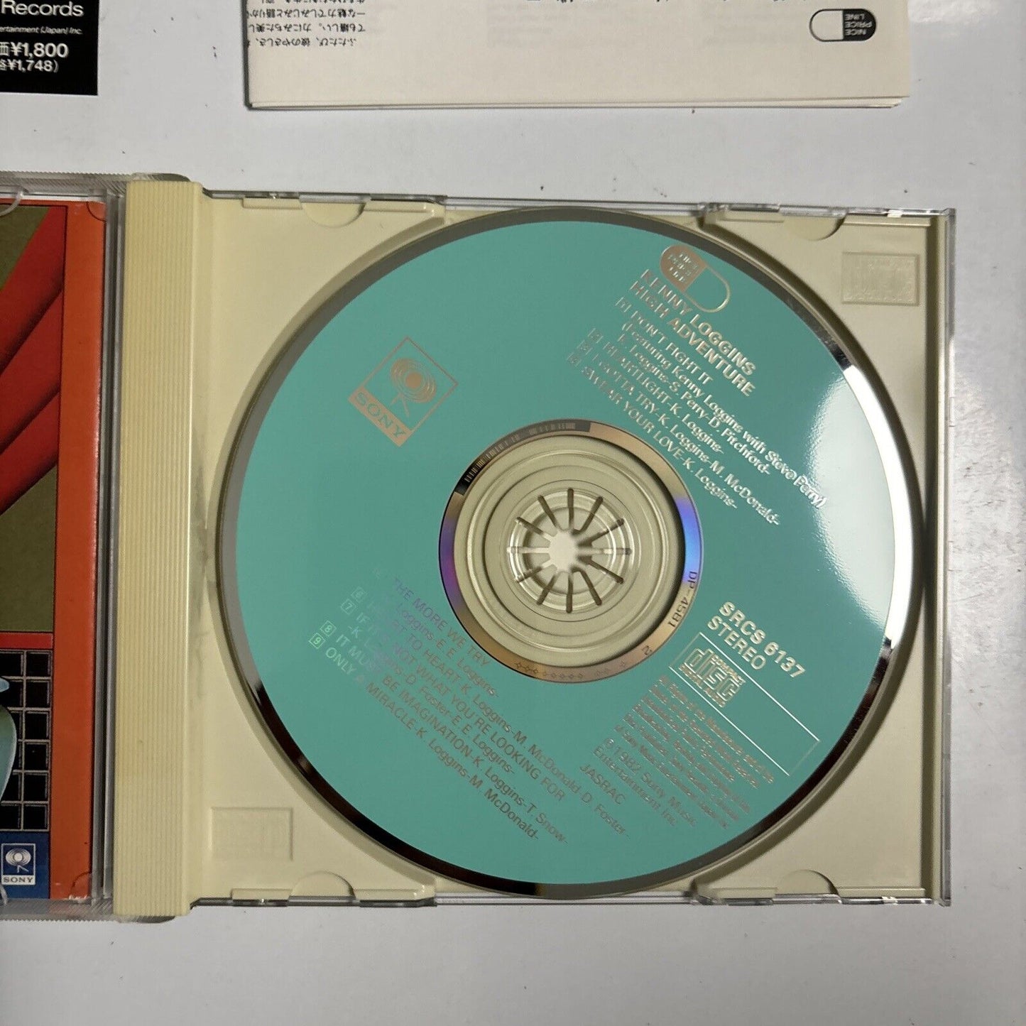 Kenny Loggins - High Adventure (CD, 1991) Japan SRCs-6137 Obi