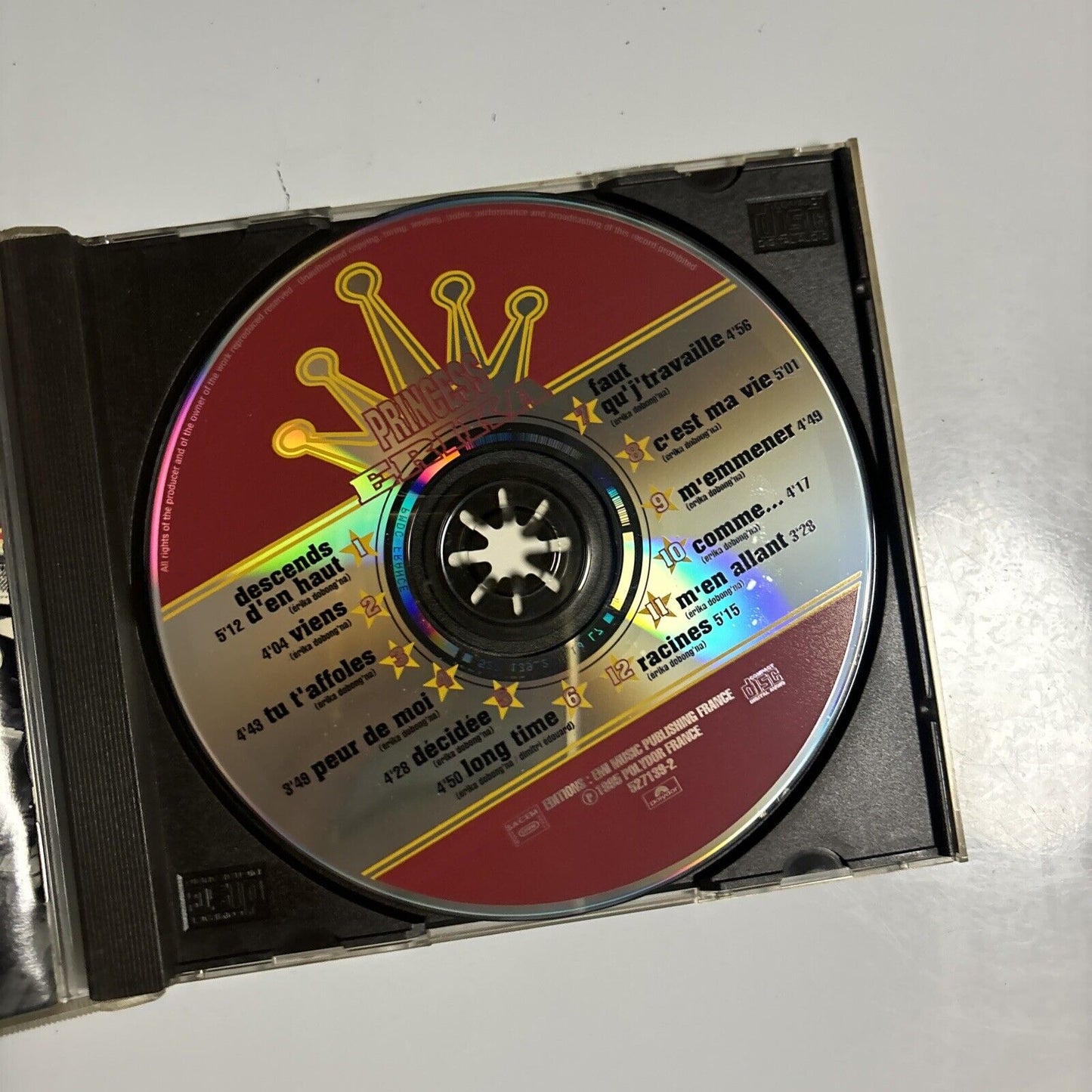 Princess Erika - D'origine (CD, 1995) France Polydor 527 139-2