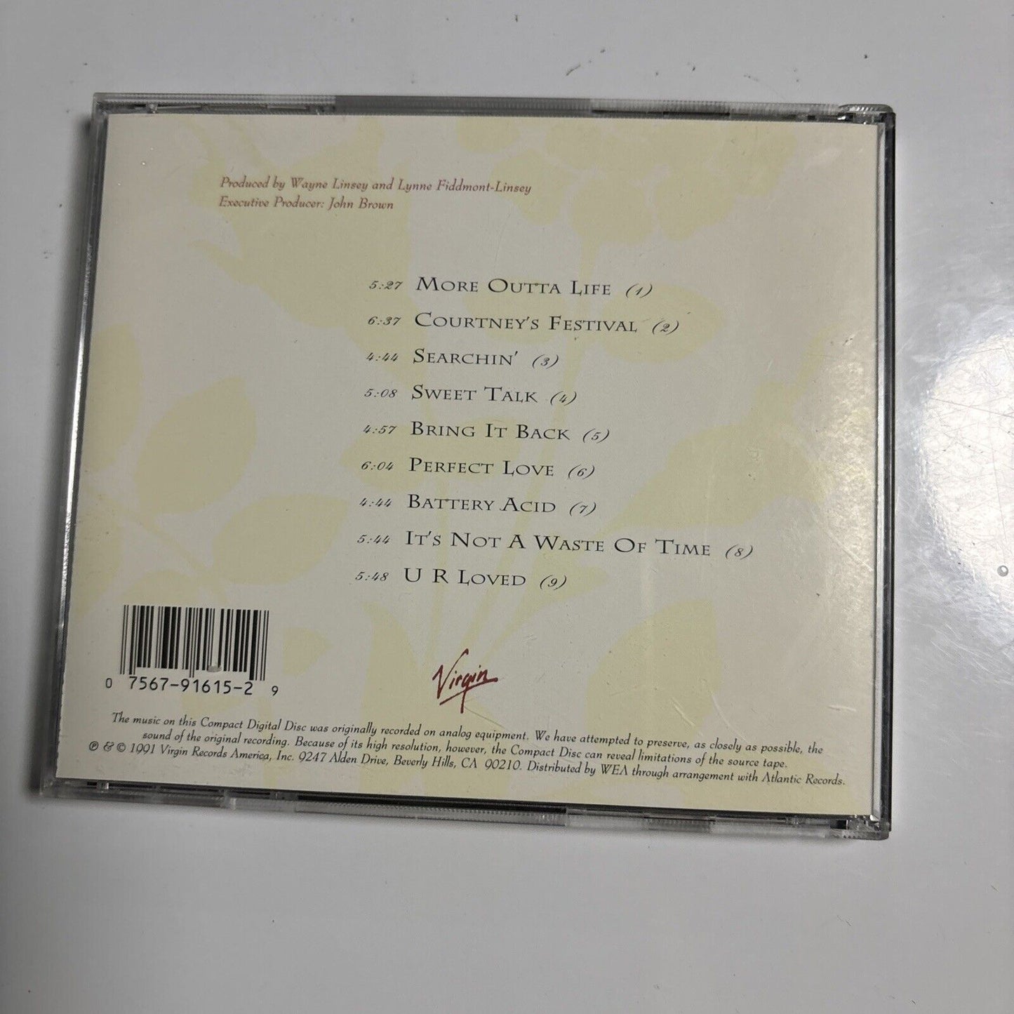 Linsey Virgin - Perfect Love (CD, 1991) Jazz Funk Soul 2-91615