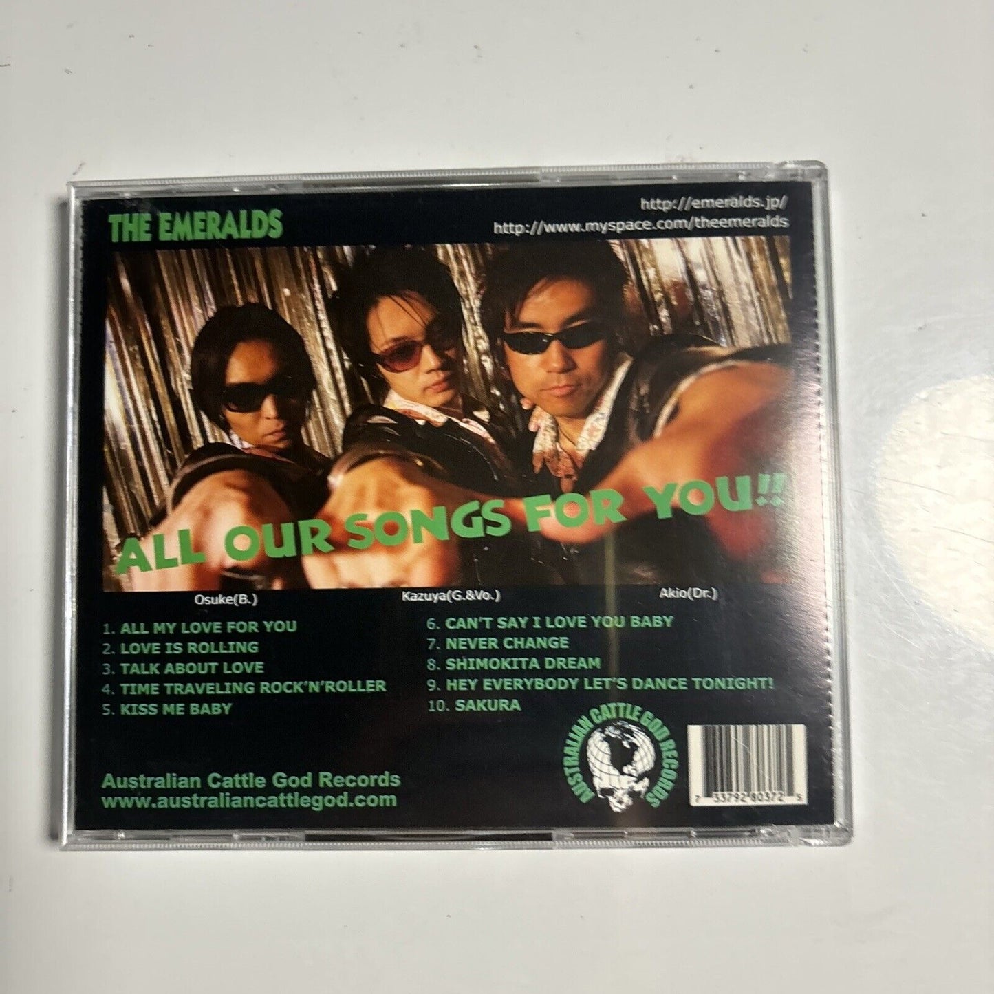 The Emeralds - Love Is Rolling (CD, 2008) Australian Cattle God Records ACG 21