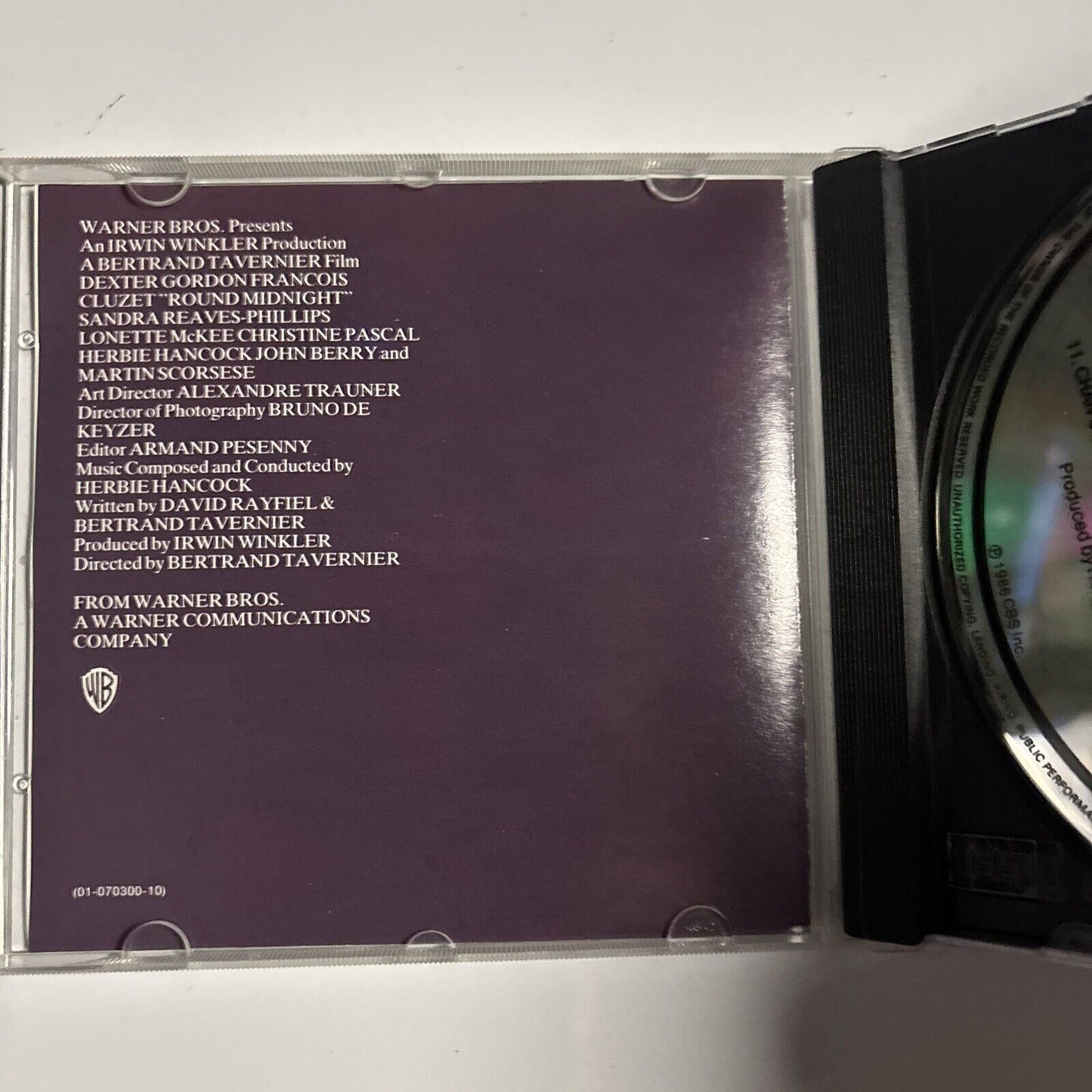 Herbie Hancock – Round Midnight - Original Motion Picture Soundtrack (CD, 1986)