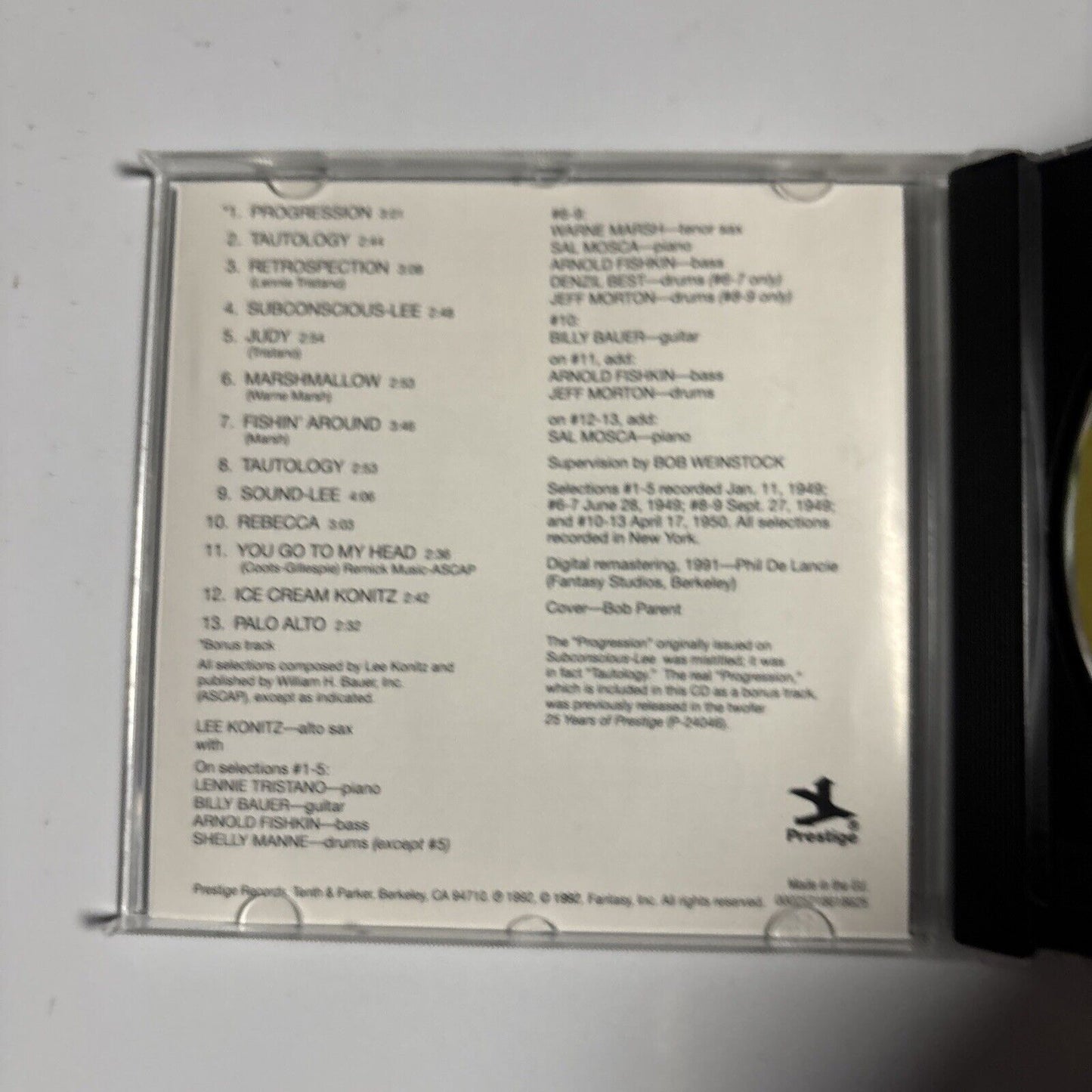 Lee Konitz – Subconscious-Lee (CD, 2006)