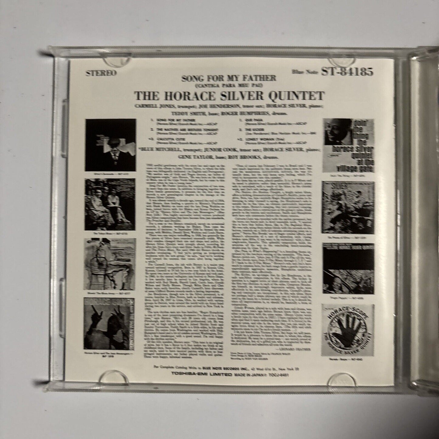 The Horace Silver Quintet – Song For My Father (CD, 2004) Japan tocj-6451