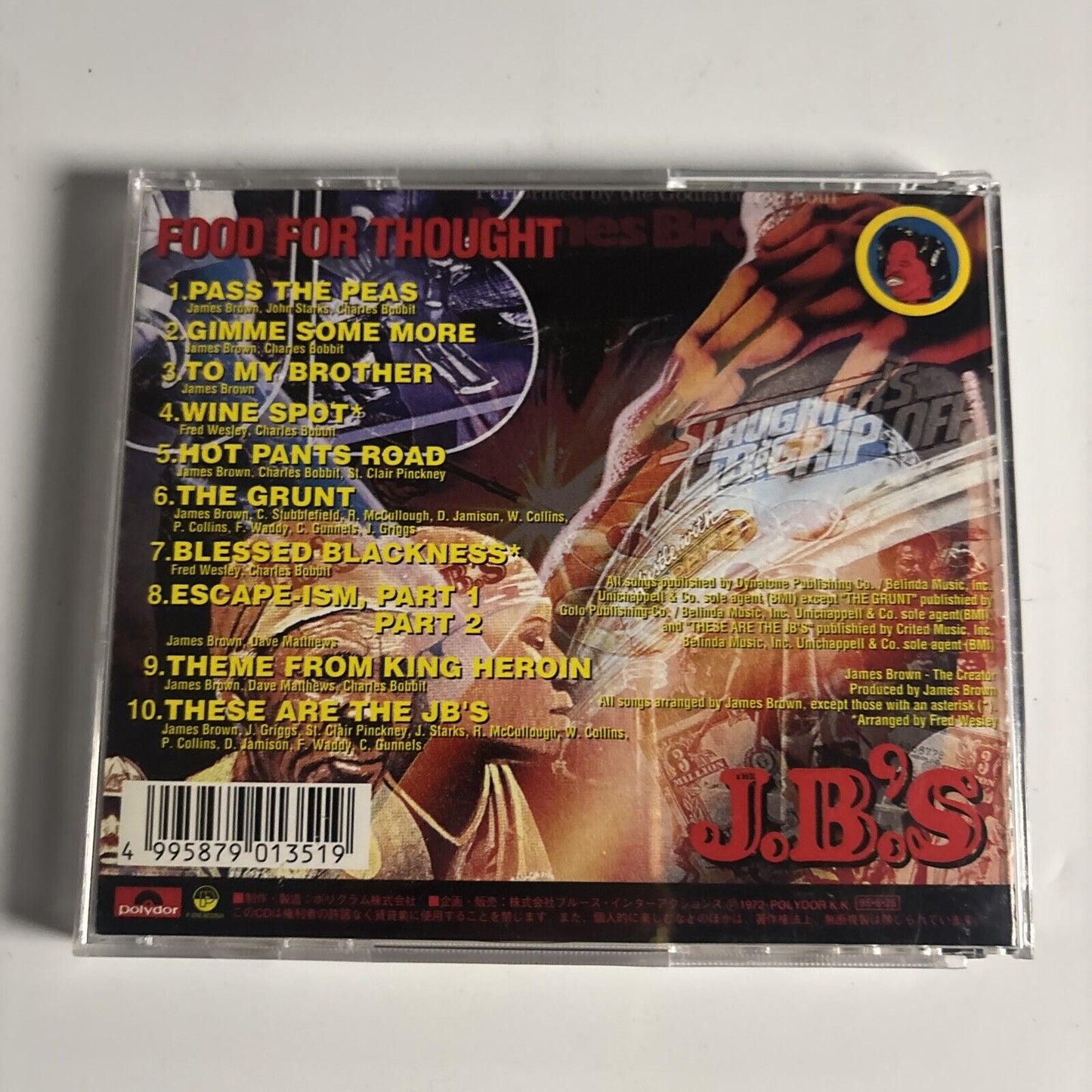 J.B.'s – Food For Thought (CD, 1972) Japan pcd-1351