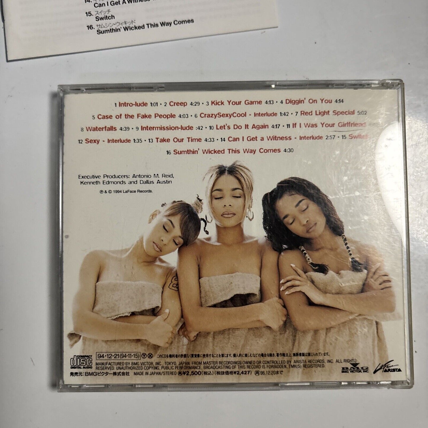 TLC – CrazySexyCool (CD, 1994) Japan bvca-663