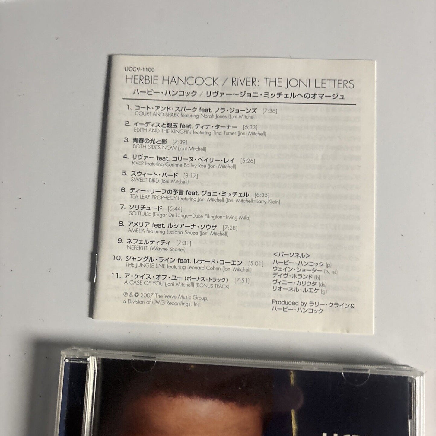 Herbie Hancock – River: The Joni Letters (CD, 2007) Japan uccv-1100