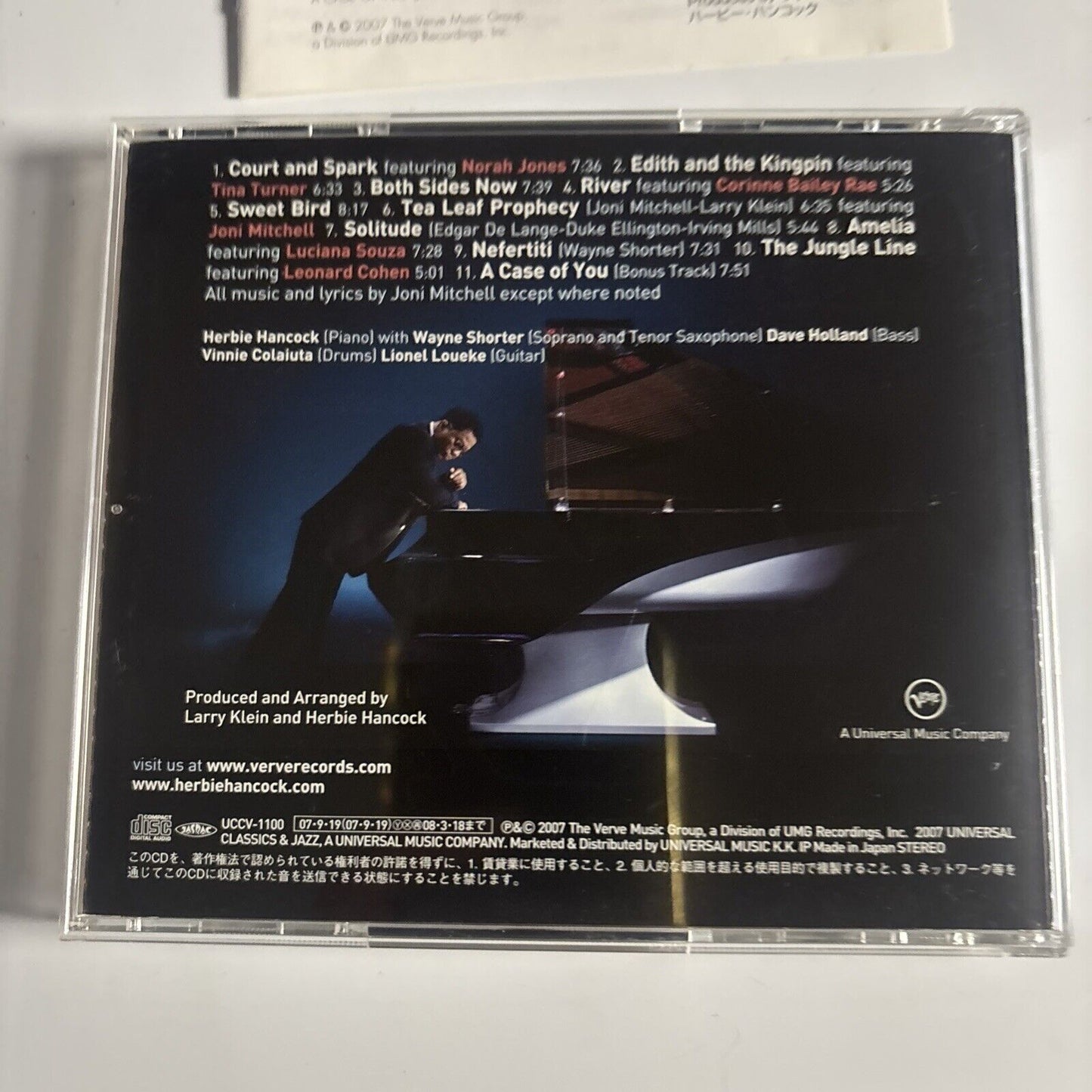 Herbie Hancock – River: The Joni Letters (CD, 2007) Japan uccv-1100