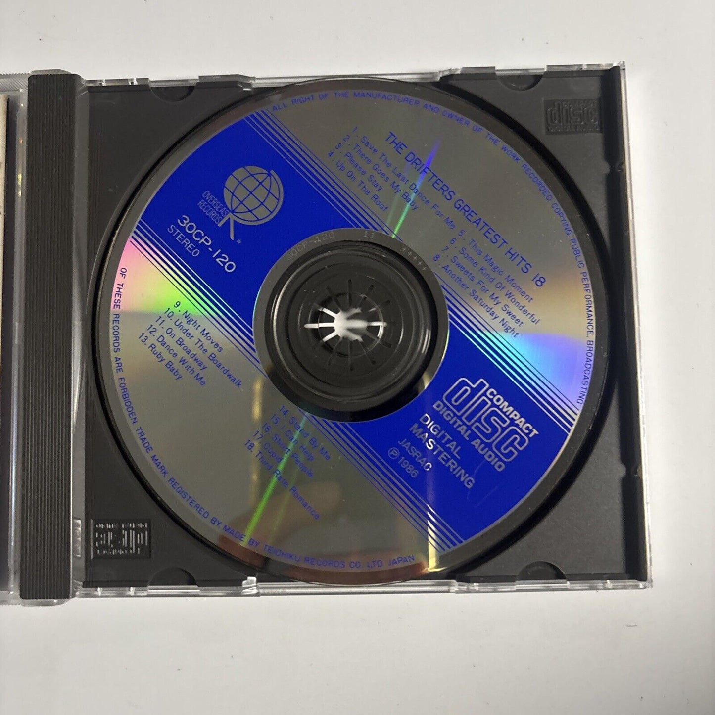 The Drifters – Greatest Hits 18 (CD, 1986) Japan 30cp-120
