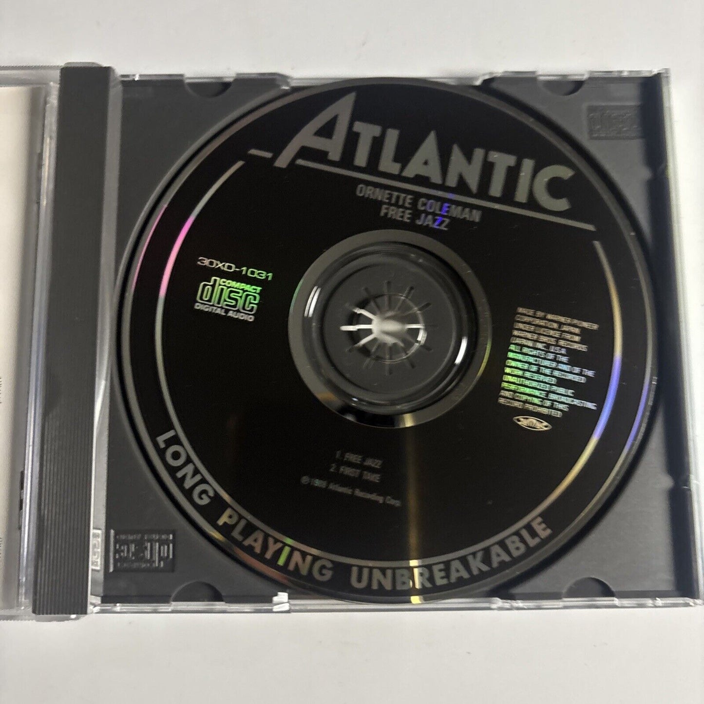 The Ornette Coleman Double Quartet – Free Jazz +1 (CD, 1988) Japan 30xd-1031