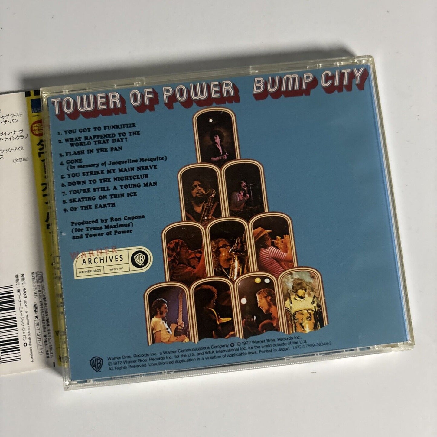 Tower Of Power – Bump City (CD, 2008) Japan wpcr-750 Obi