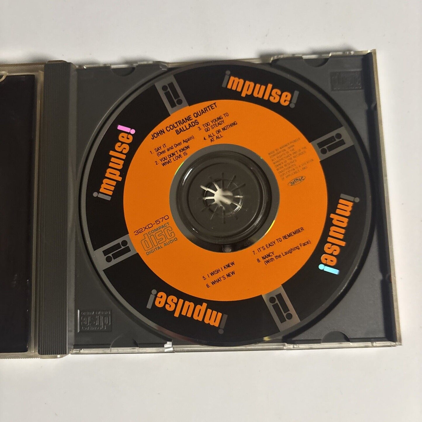 John Coltrane Quartet – Ballads (CD, 1987) Japan 32xd-570