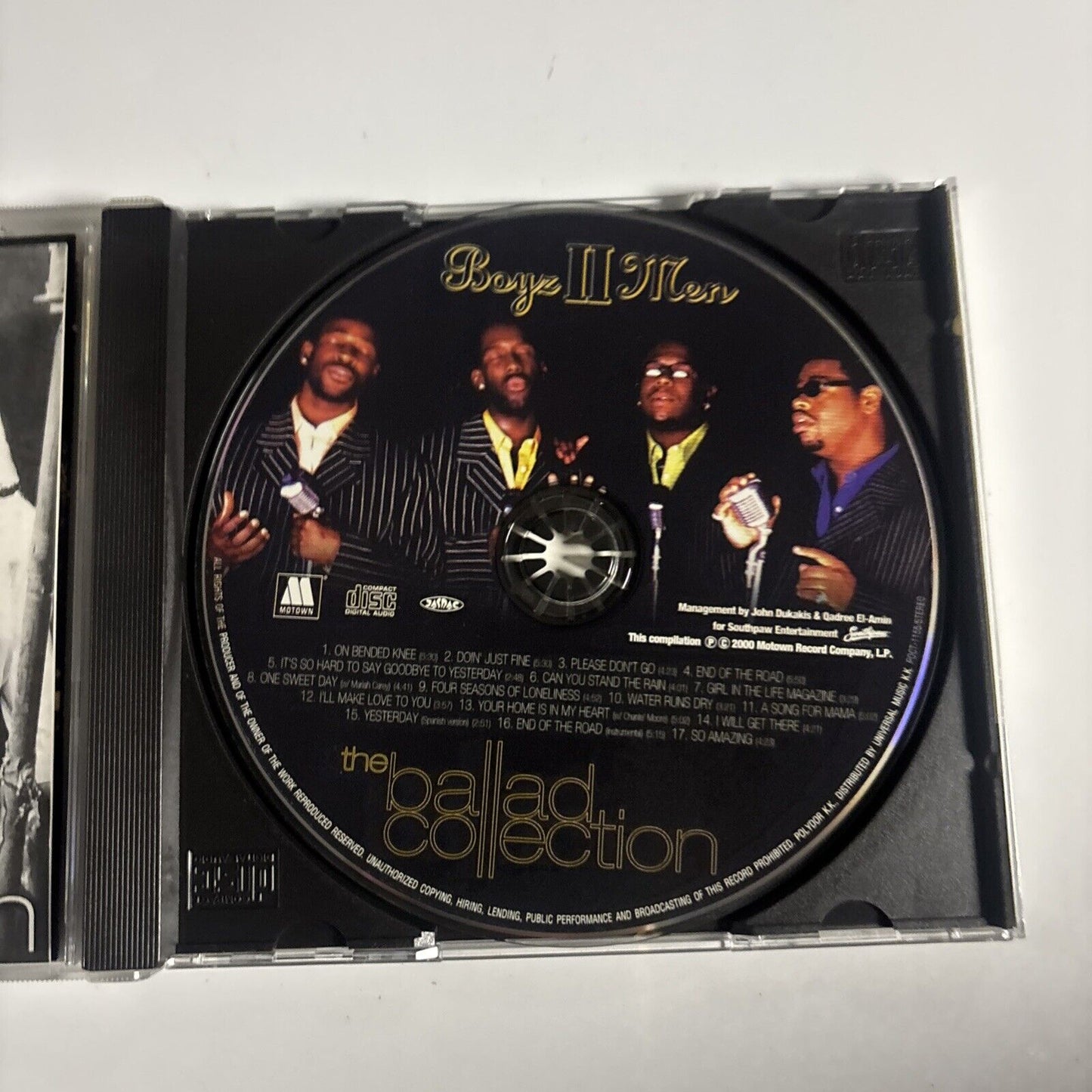 Boyz II Men – The Ballad Collection (CD, 2000) Japan poct-1155