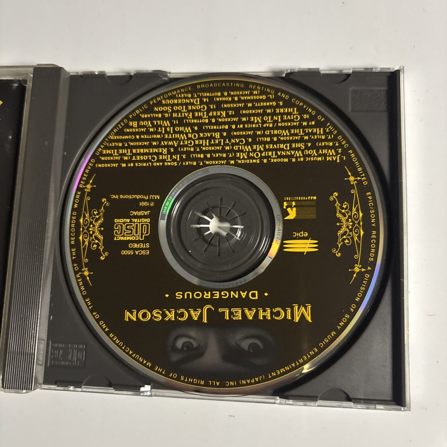 Michael Jackson – Dangerous (CD, 1991) Japan esca-5500