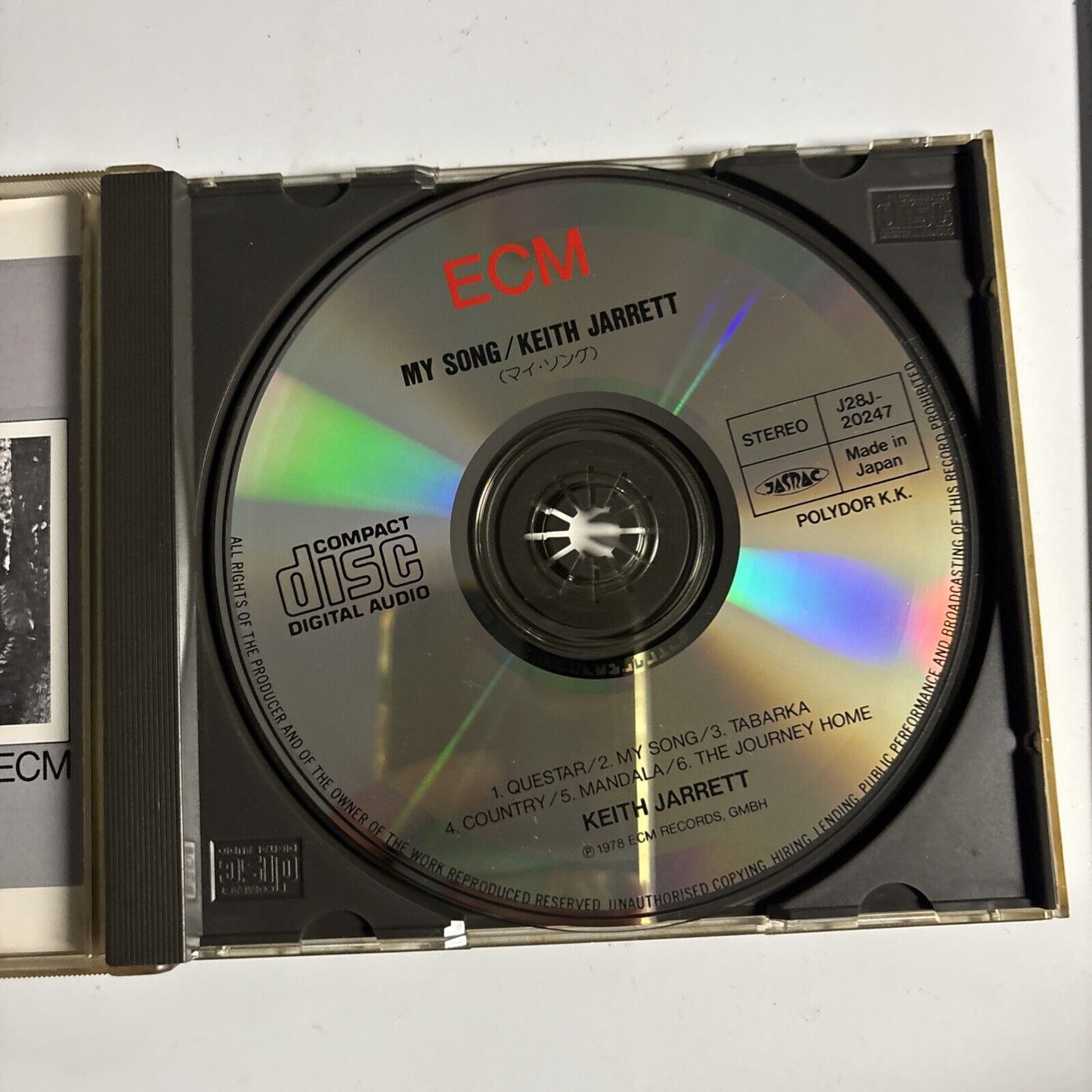Keith Jarrett – My Song (CD, 1988) Japan j28j-20247