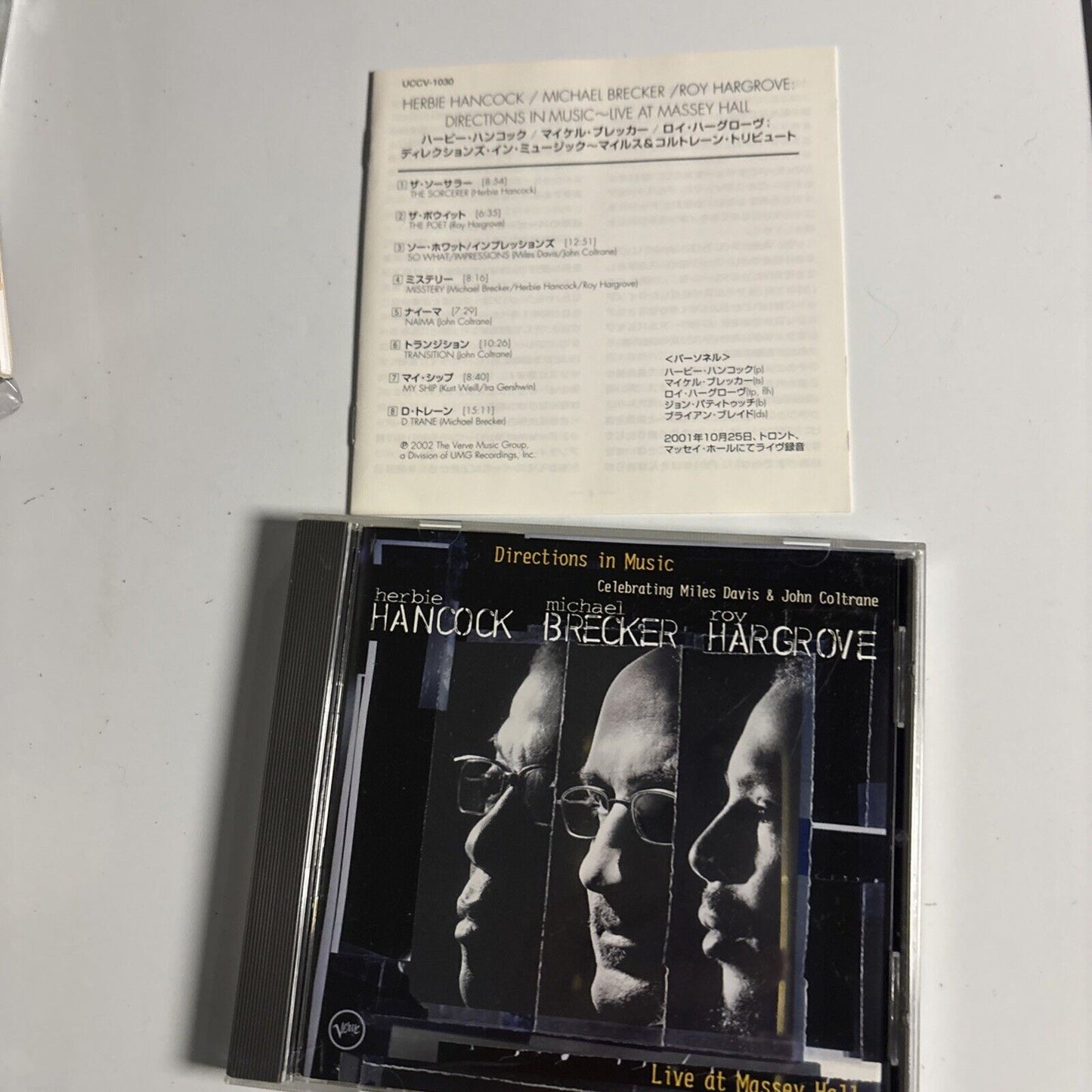 Herbie Hancock, Michael Brecker – Live At Massey Hall (CD, 2002) Japan