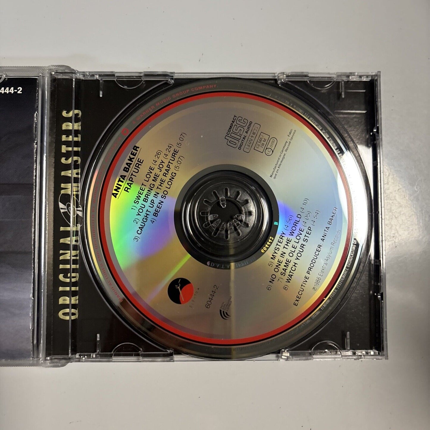 Anita Baker – Rapture (CD, 1986) 60444-2