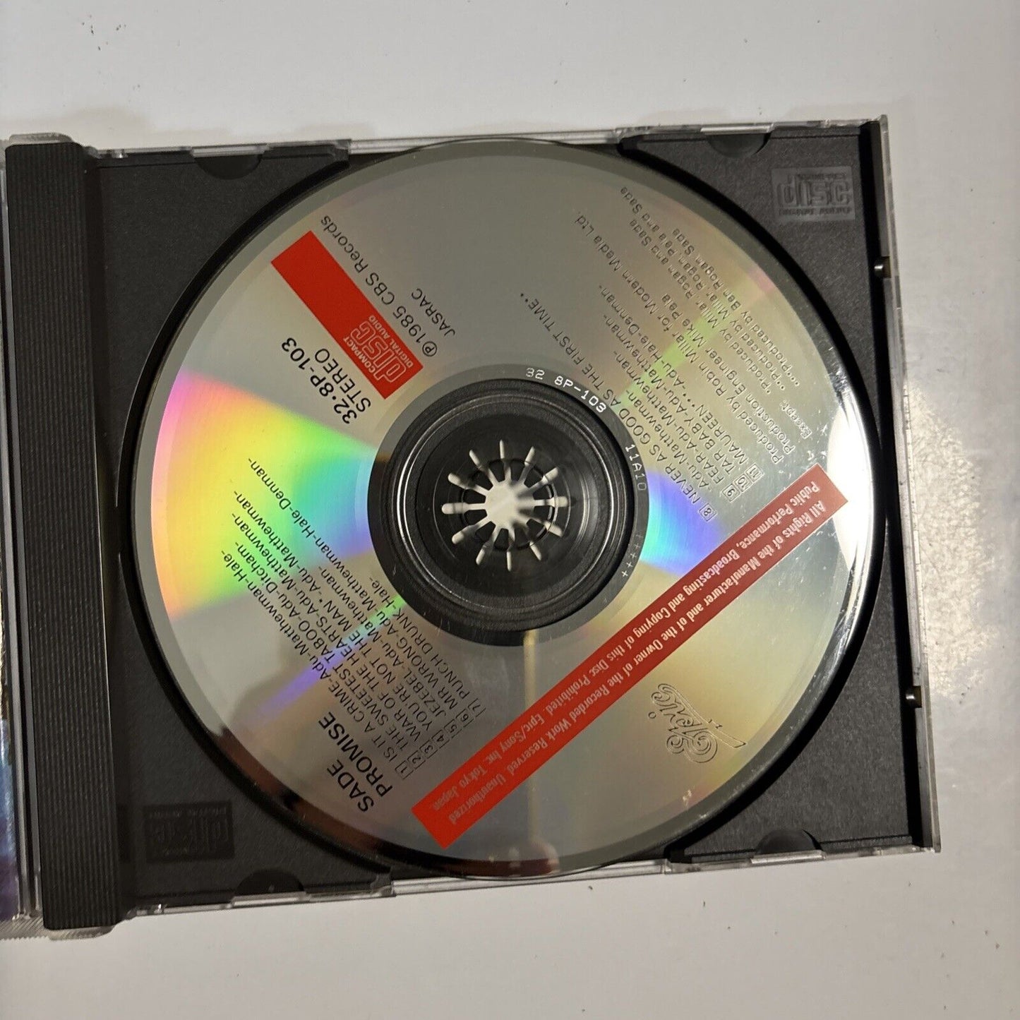 Sade – Promise (CD, 1985) Japan 32-8p-103
