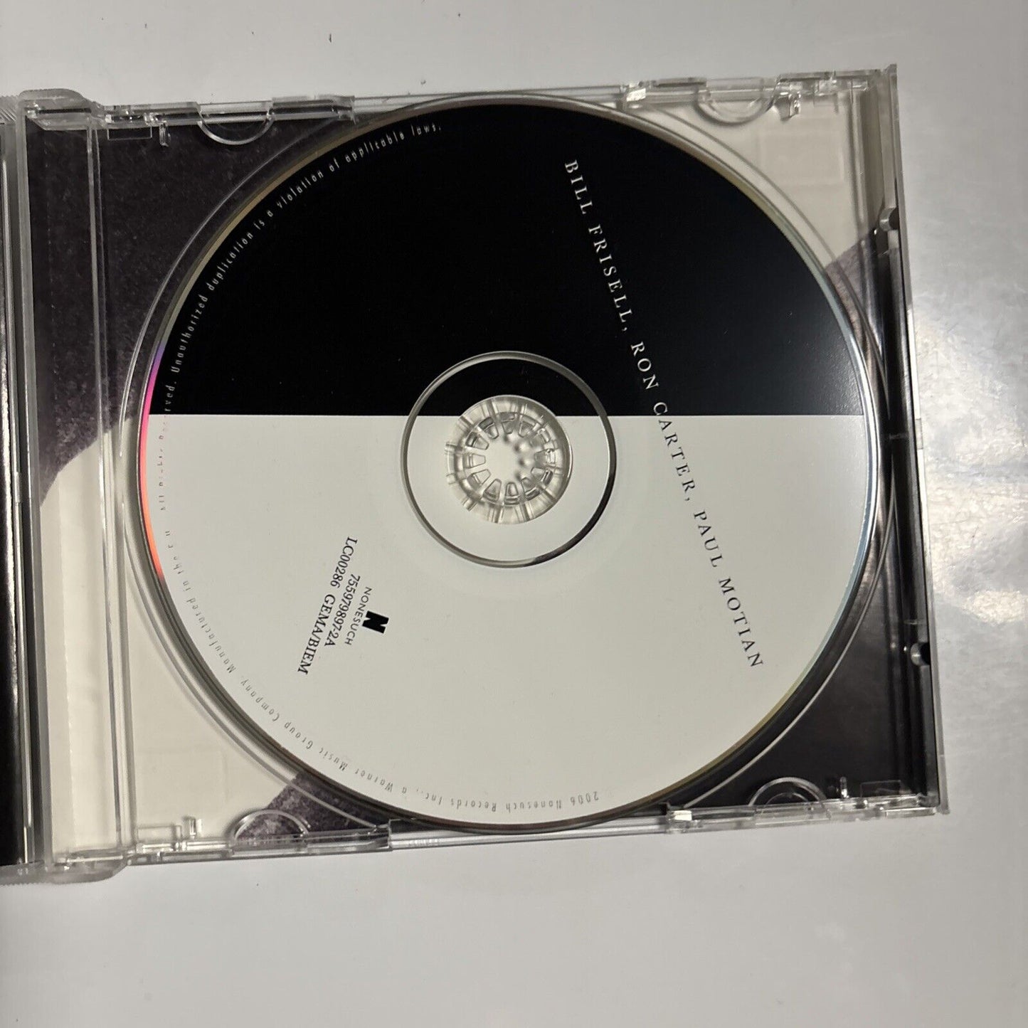 Bill Frisell, Ron Carter, Paul Motian (CD, 2006) 7559-79897-2