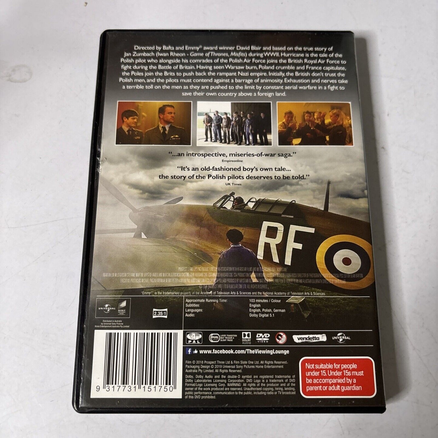 Hurricane (DVD, 2018) Iwan Rheon, Milo Gibson, Stefanie Martini Region 4