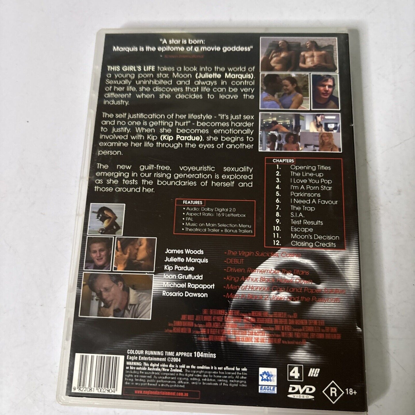 This Girl's Life (DVD, 2003) James Woods, Juliette Marquis Region 4