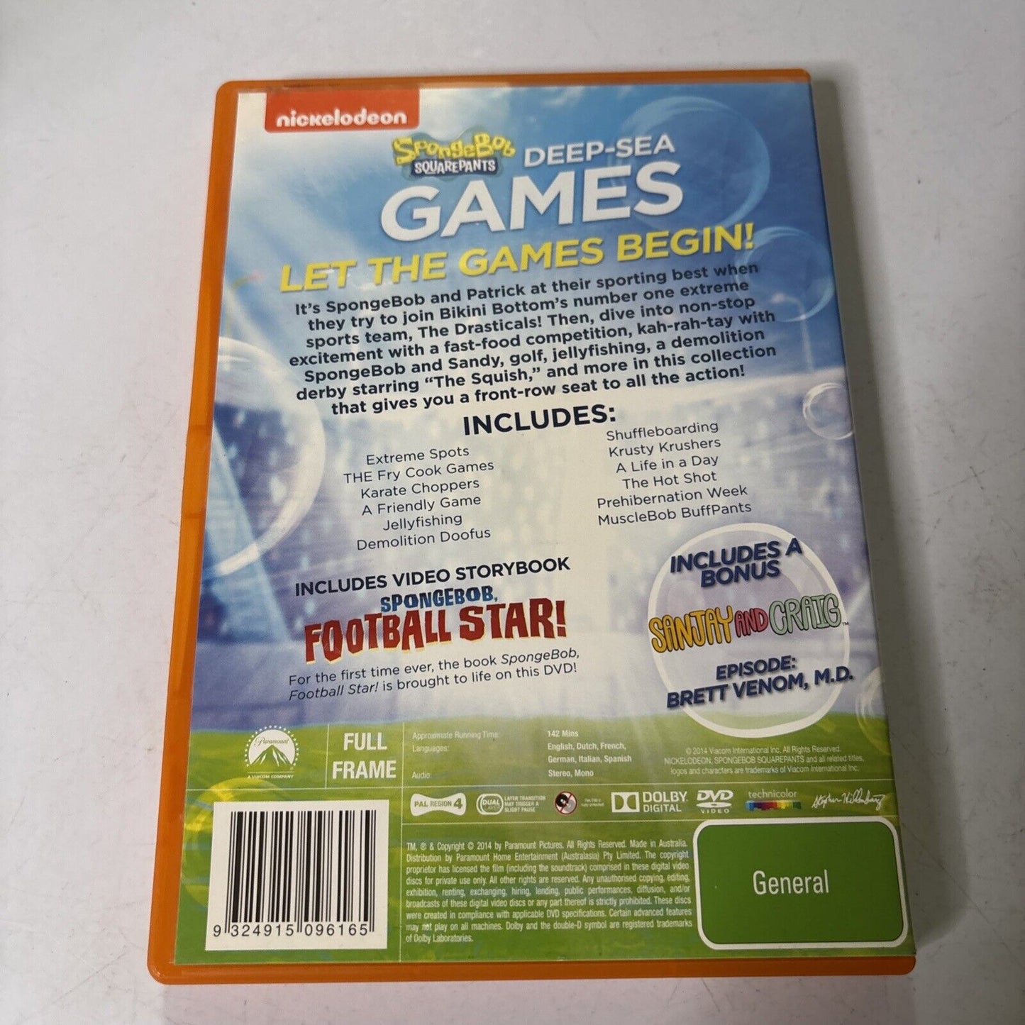 Spongebob Squarepants - Deep-Sea Games (DVD, 2013) Region 4