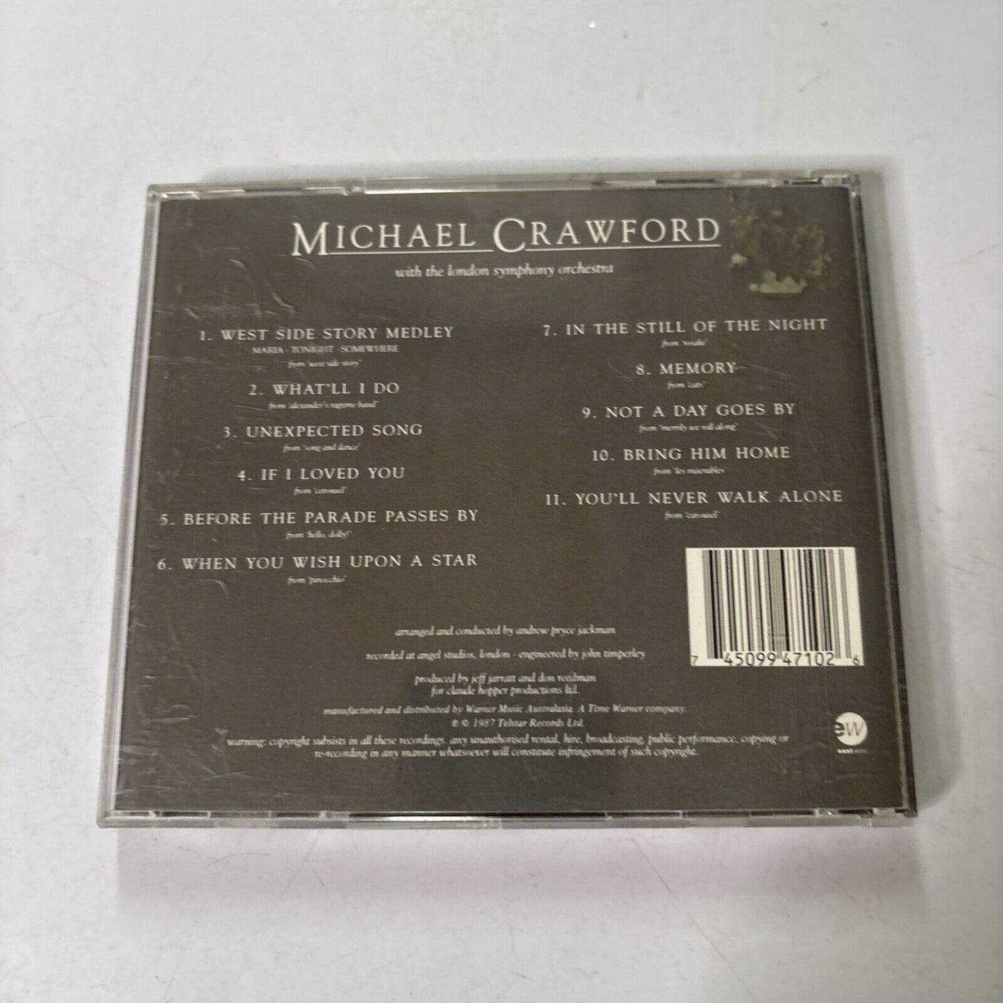 Michael Crawford - Songs From The Stage and Screen (CD, 1987)
