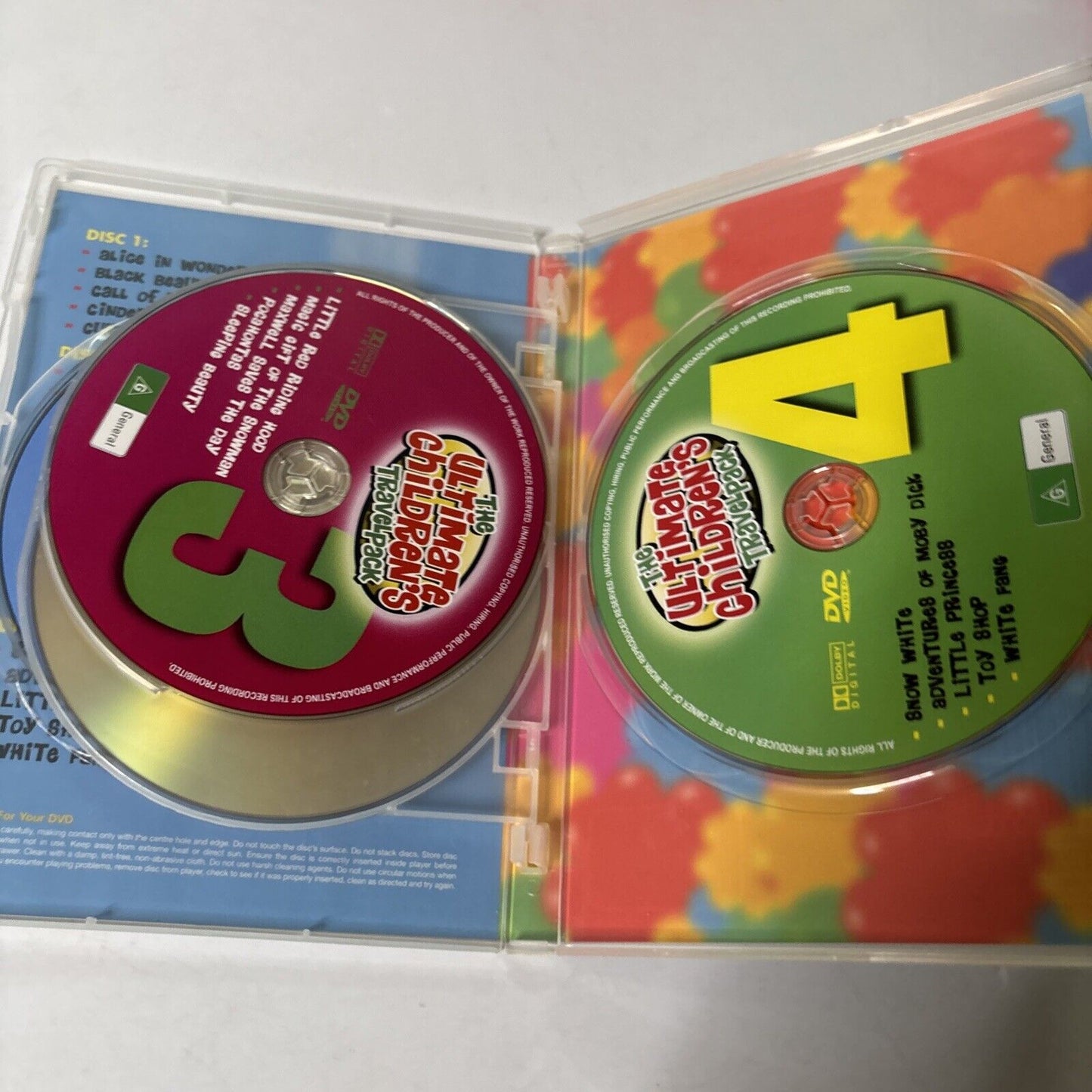 The Ultimate Children's Travel Pack DVD 4 Disc Set 20 movies All Regions