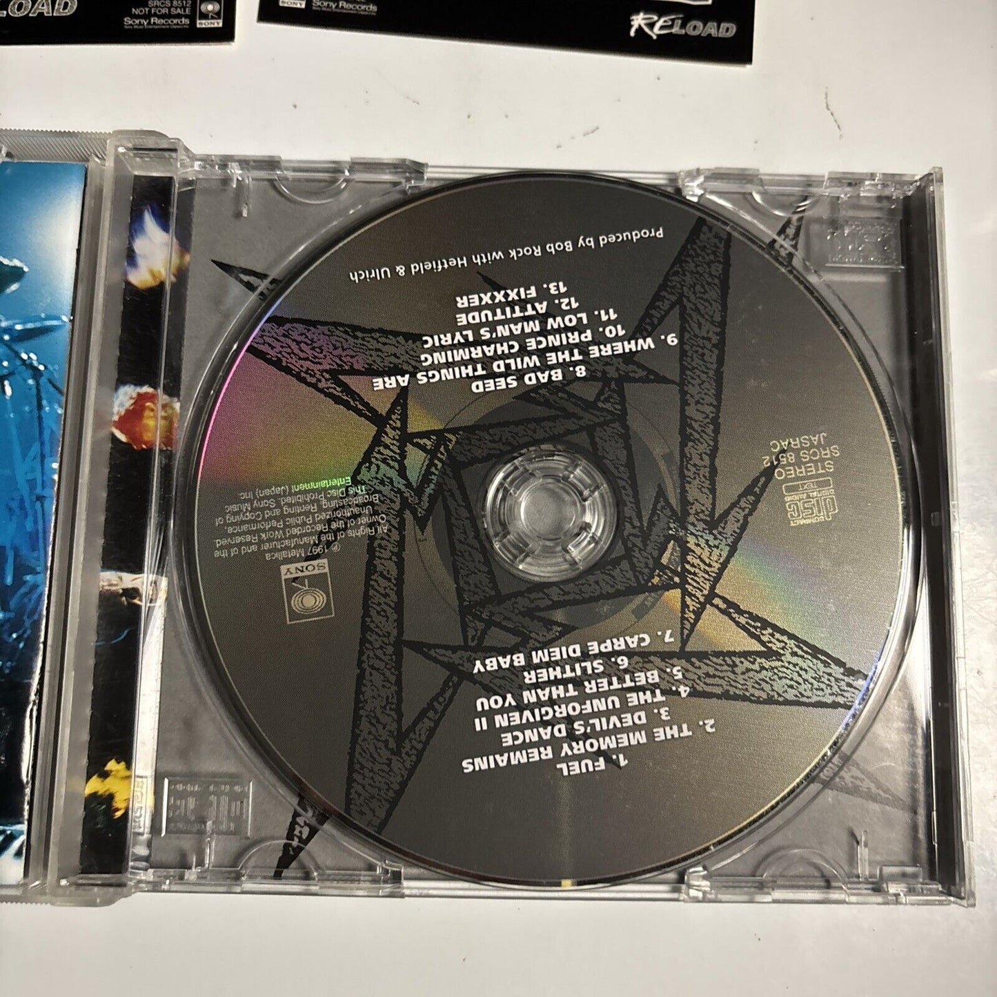 Metallica – Reload (CD, 1997) Japan srcs-8512 obi stickers