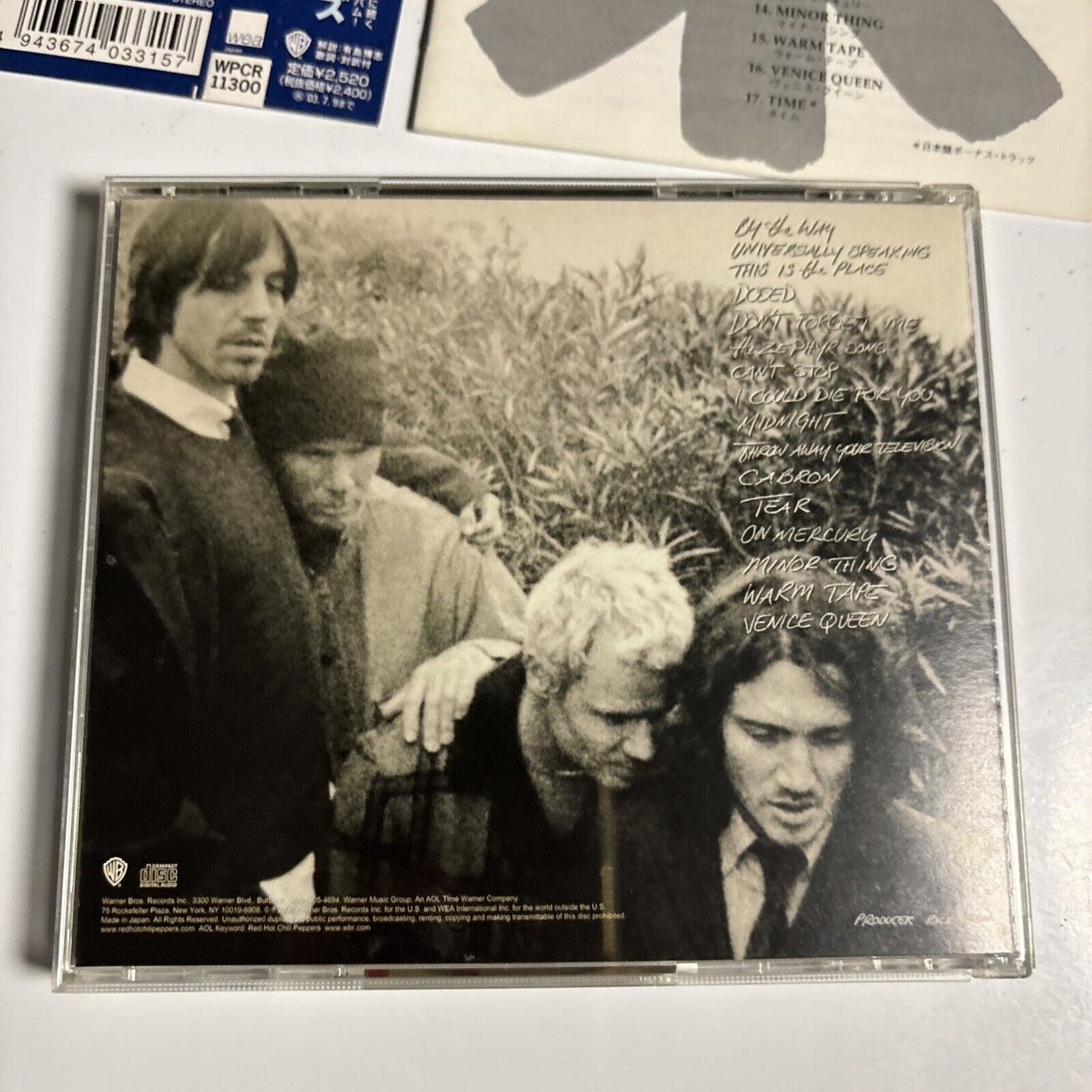 Red Hot Chili Peppers – By The Way (CD, 2002) wpcr-11300 obi, Japan Bonus Track