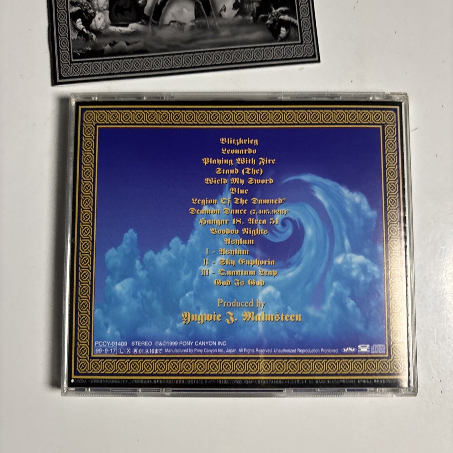 Yngwie J. Malmsteen's Rising Force – Alchemy (CD, 1999) Japan pccy-01409