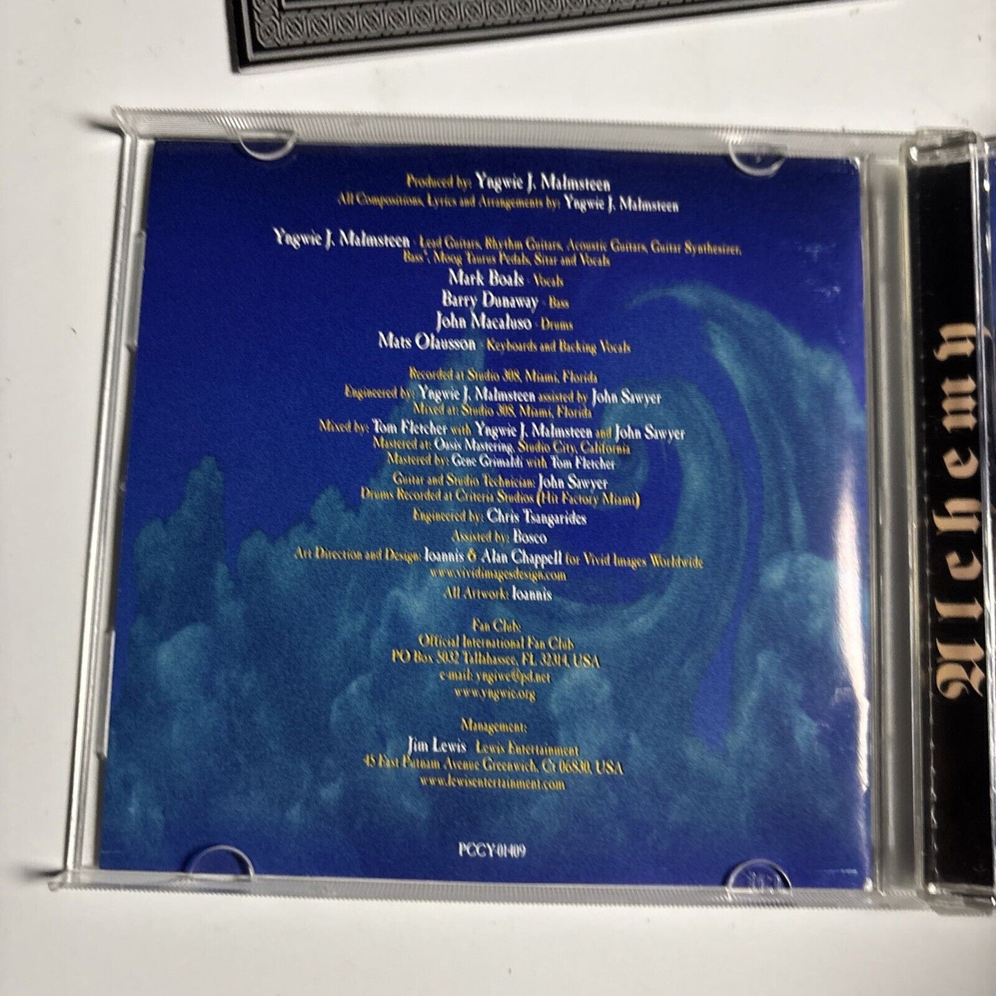Yngwie J. Malmsteen's Rising Force – Alchemy (CD, 1999) Japan pccy-01409