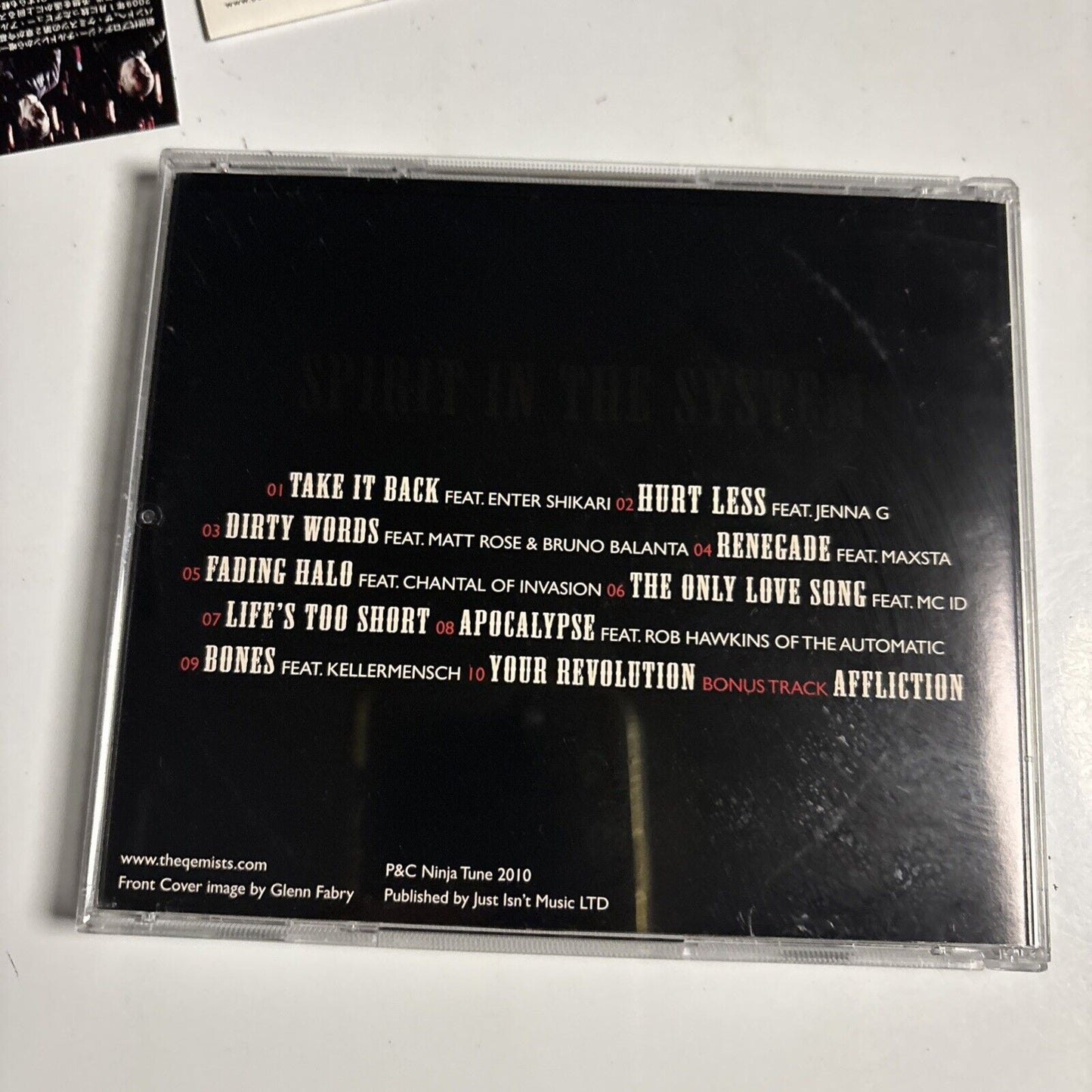 The Qemists – Spirit In The System (CD, 2010) BRC-265LTD obi, Japan Bonus Track