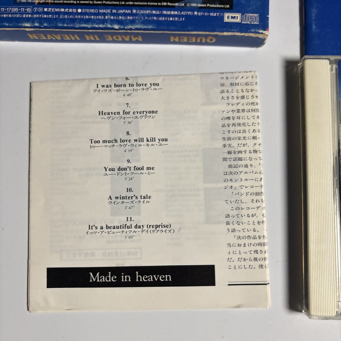 Queen – Made In Heaven (CD, 1995) Japan tocp-8700 Slipcase