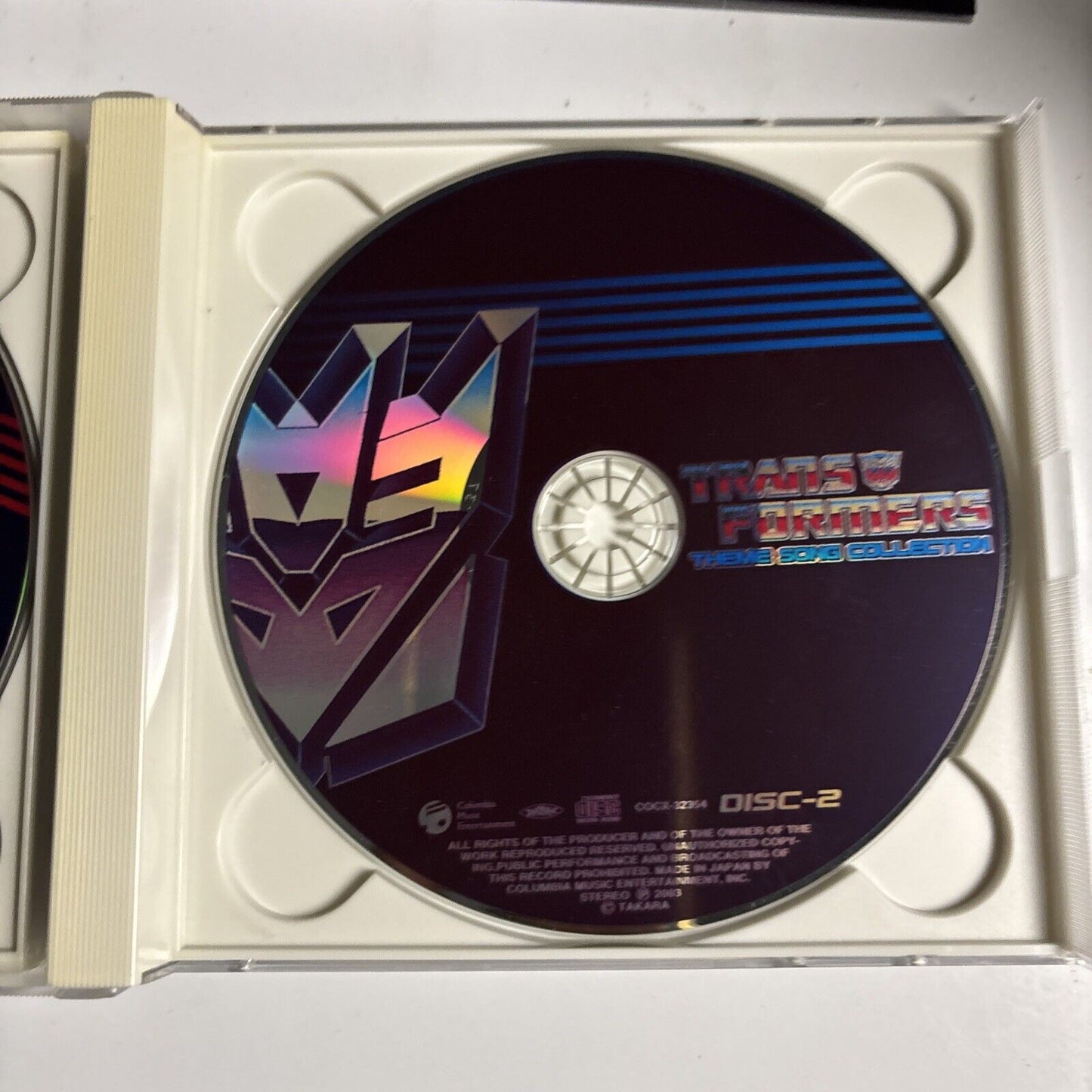 Transformers Theme Song Collection (CD, 2003, 2-Disc) Japan cocx-32353-54 obi