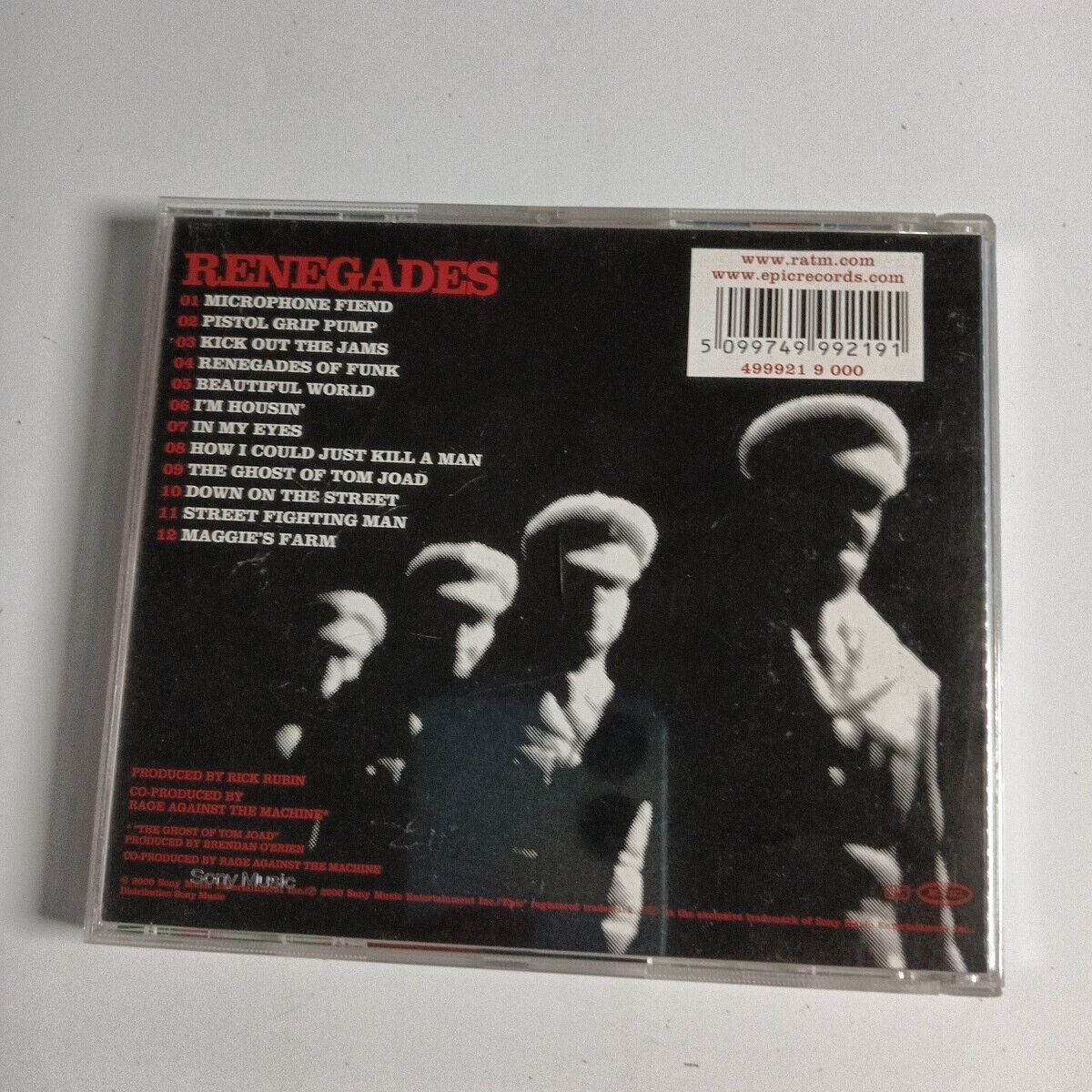Rage Against The Machine – Renegades (CD, 2000) 499921 9