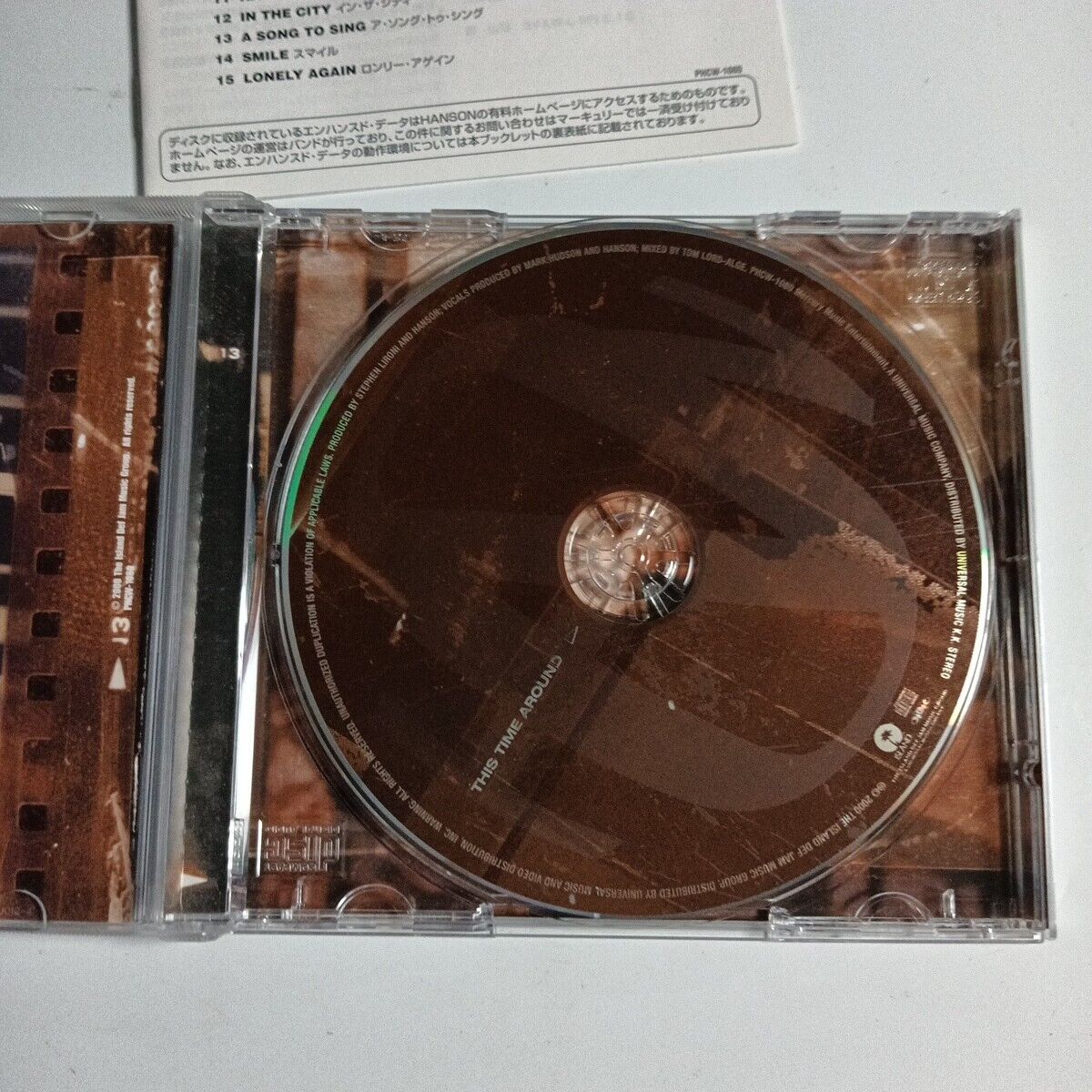 Hanson – This Time Around (CD, 2000) phcw-1080 Japan