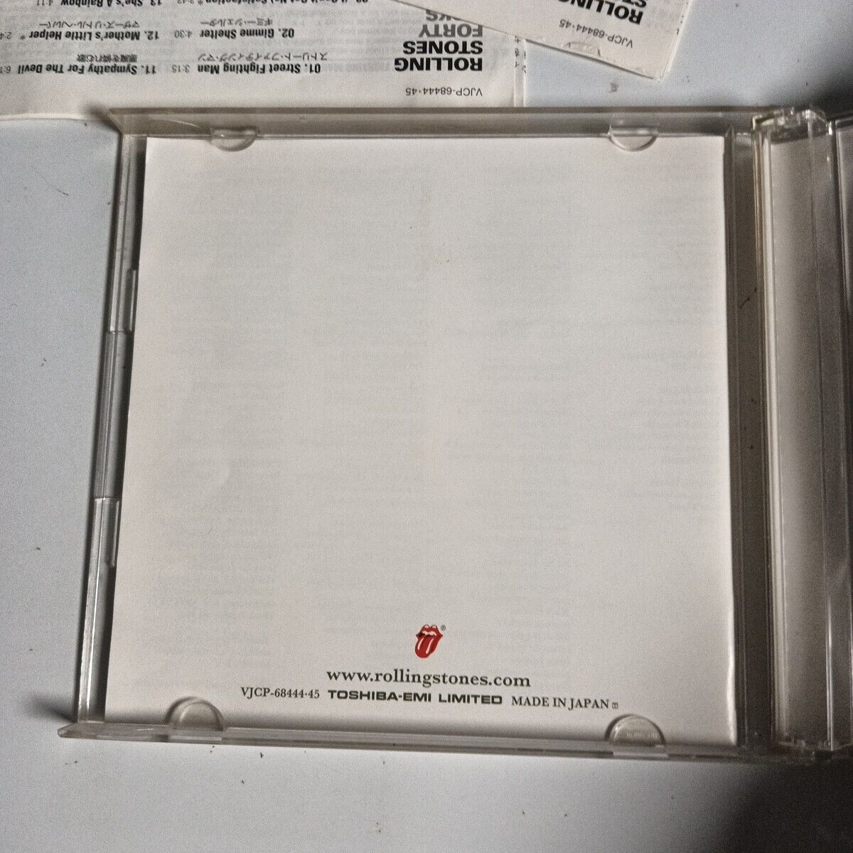 The Rolling Stones – Forty Licks (CD, 2002) vjcp-68444-45 Japan