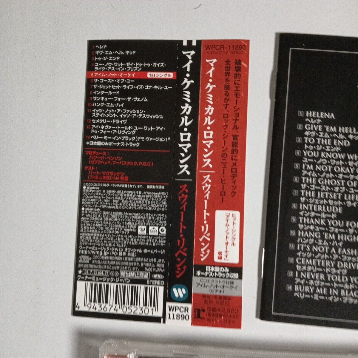 My Chemical Romance – Three Cheers For Sweet Revenge (CD, 2004) wpcr-11890 obi
