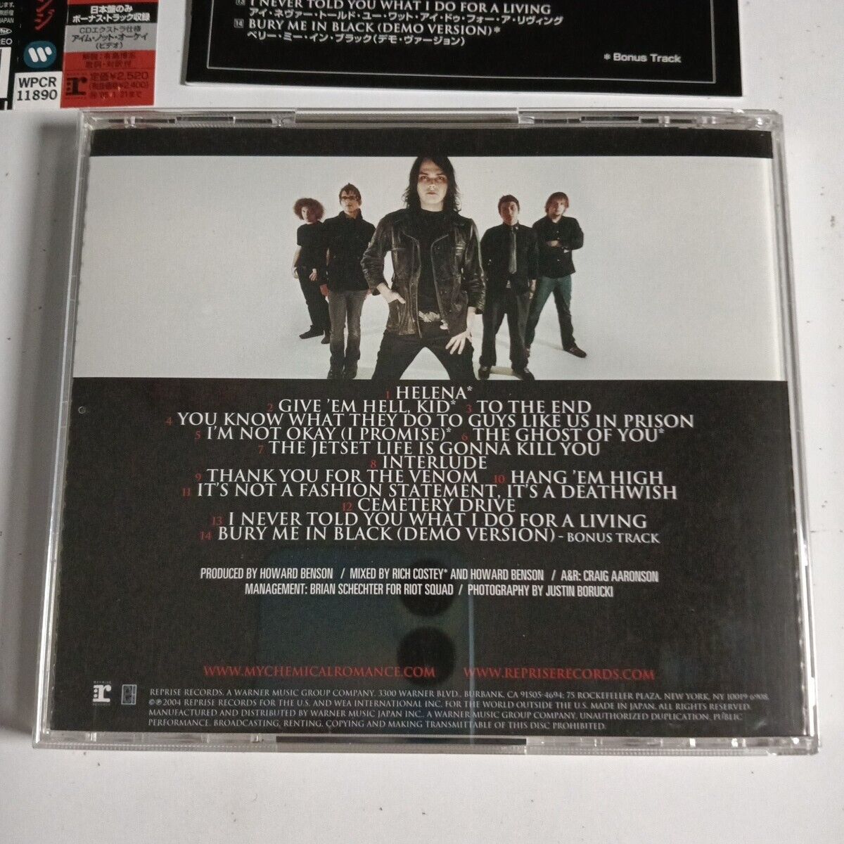 My Chemical Romance – Three Cheers For Sweet Revenge (CD, 2004) wpcr-11890 obi