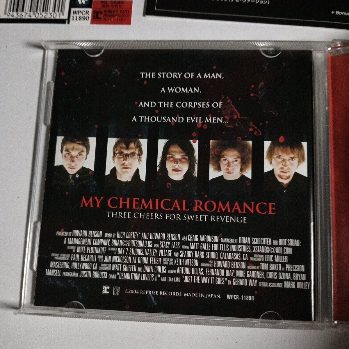 My Chemical Romance – Three Cheers For Sweet Revenge (CD, 2004) wpcr-11890 obi
