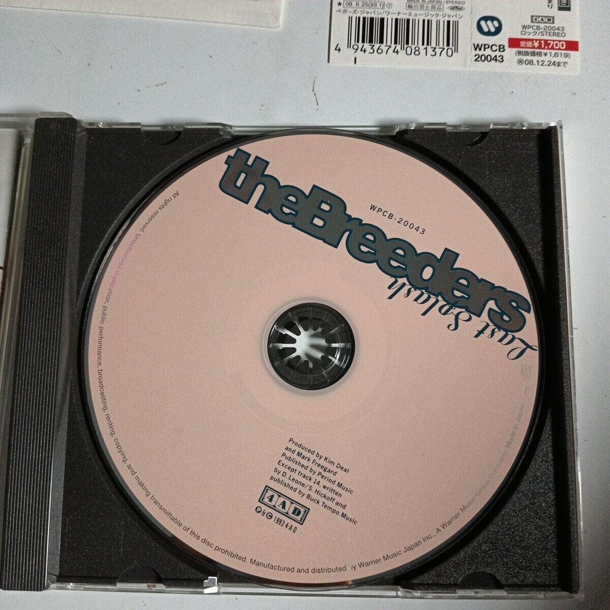 The Breeders – Last Splash (CD, 2008) wpcb-20043 Japan obi