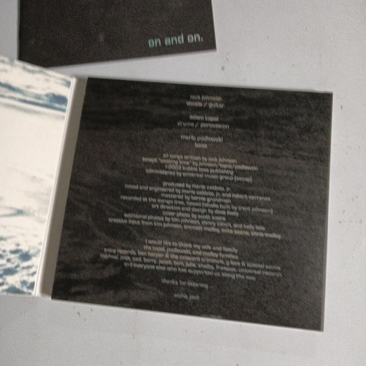 Jack Johnson – On And On (2003, Digipak, CD)