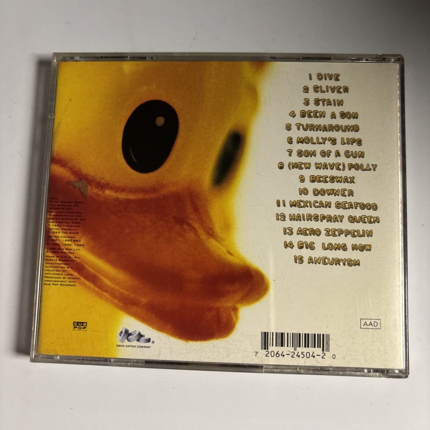 Nirvana – Incesticide (CD, 1992) GEFD-24504